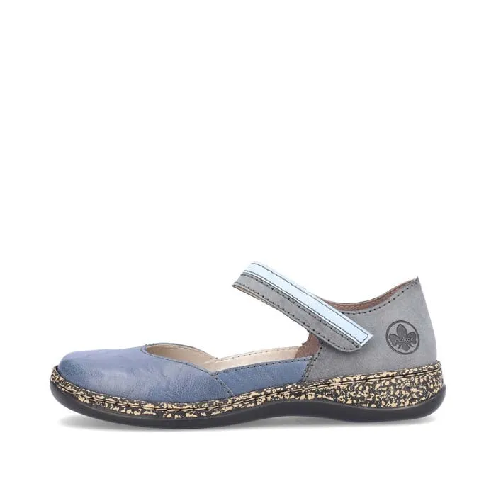Zen Style Shore Hike Womens Rieker Daisy in Azur/Atlantic/Aqua