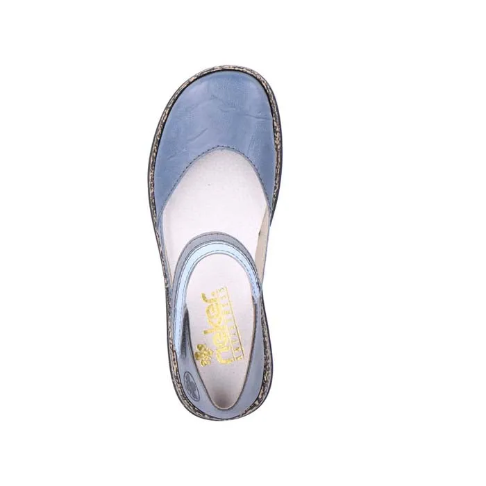 Womens Rieker Daisy in Azur/Atlantic/Aqua Moist Dry