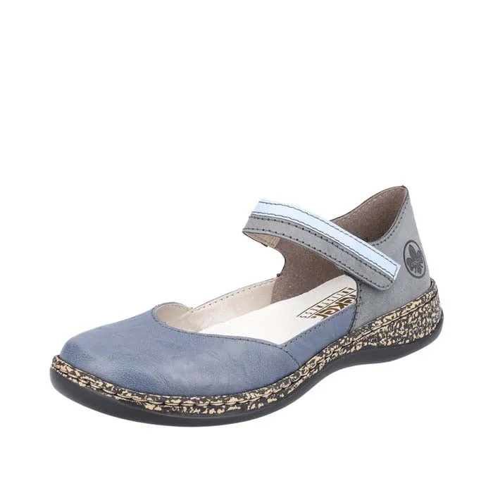 Day To Night Womens Rieker Daisy in Azur/Atlantic/Aqua
