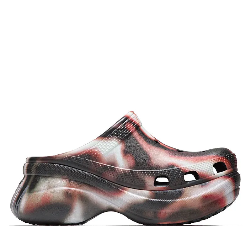 Mowalola x Crocs Bae - Black Wide Straps Outdoor Fit