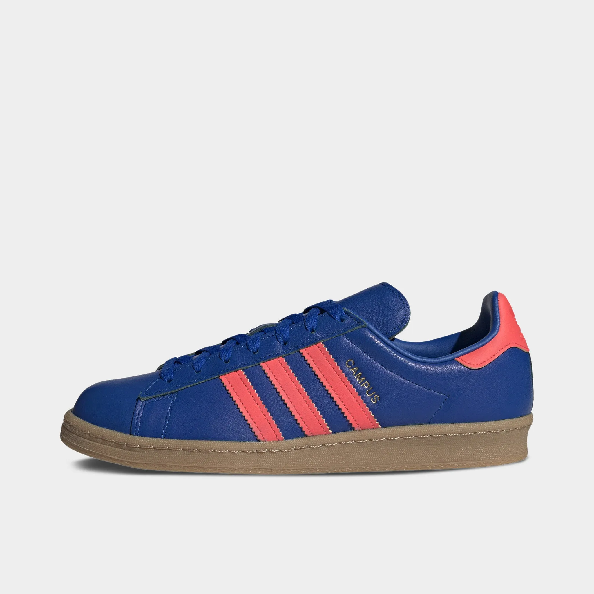 Round Toe Design Plan Step adidas Campus 80s Collegiate Royal / Solar Red - Gum