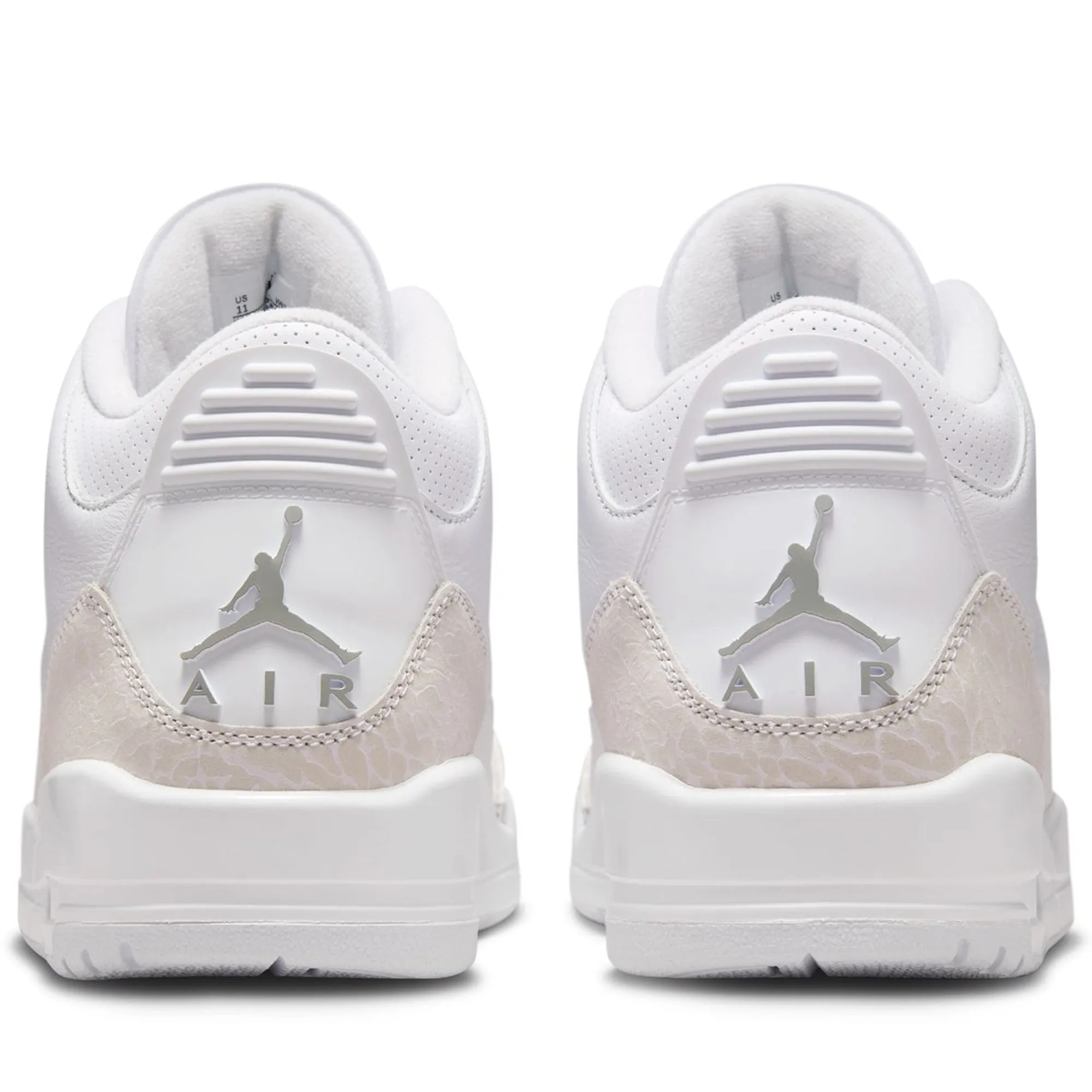 Air Jordan 3 Retro 'Pure Money' - White/Metallic Silver Built For Speed Secure Design