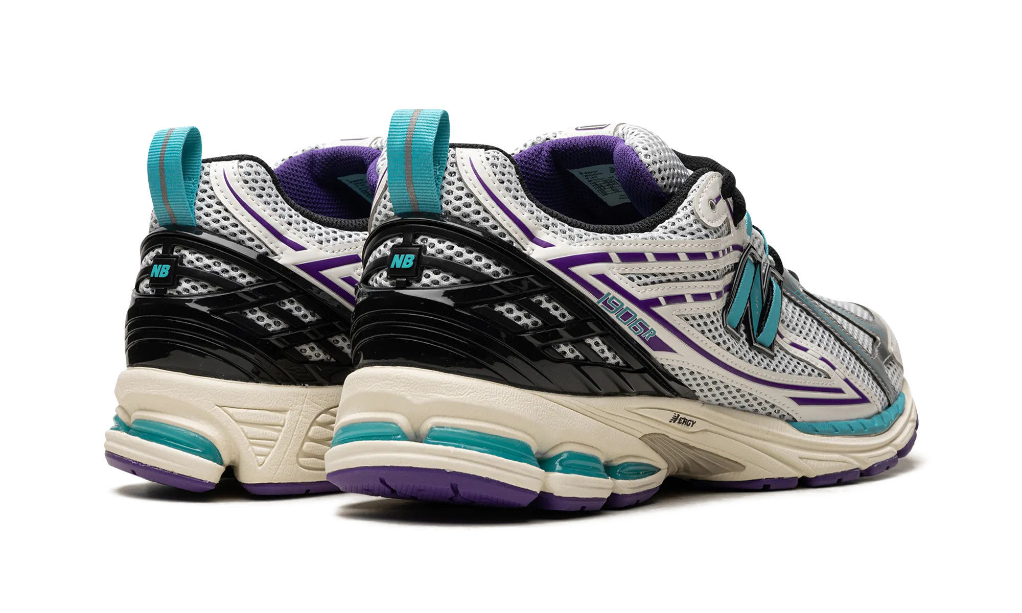 1906R "White / Aqua Purple" Comfort Shock Absorption Stretchable