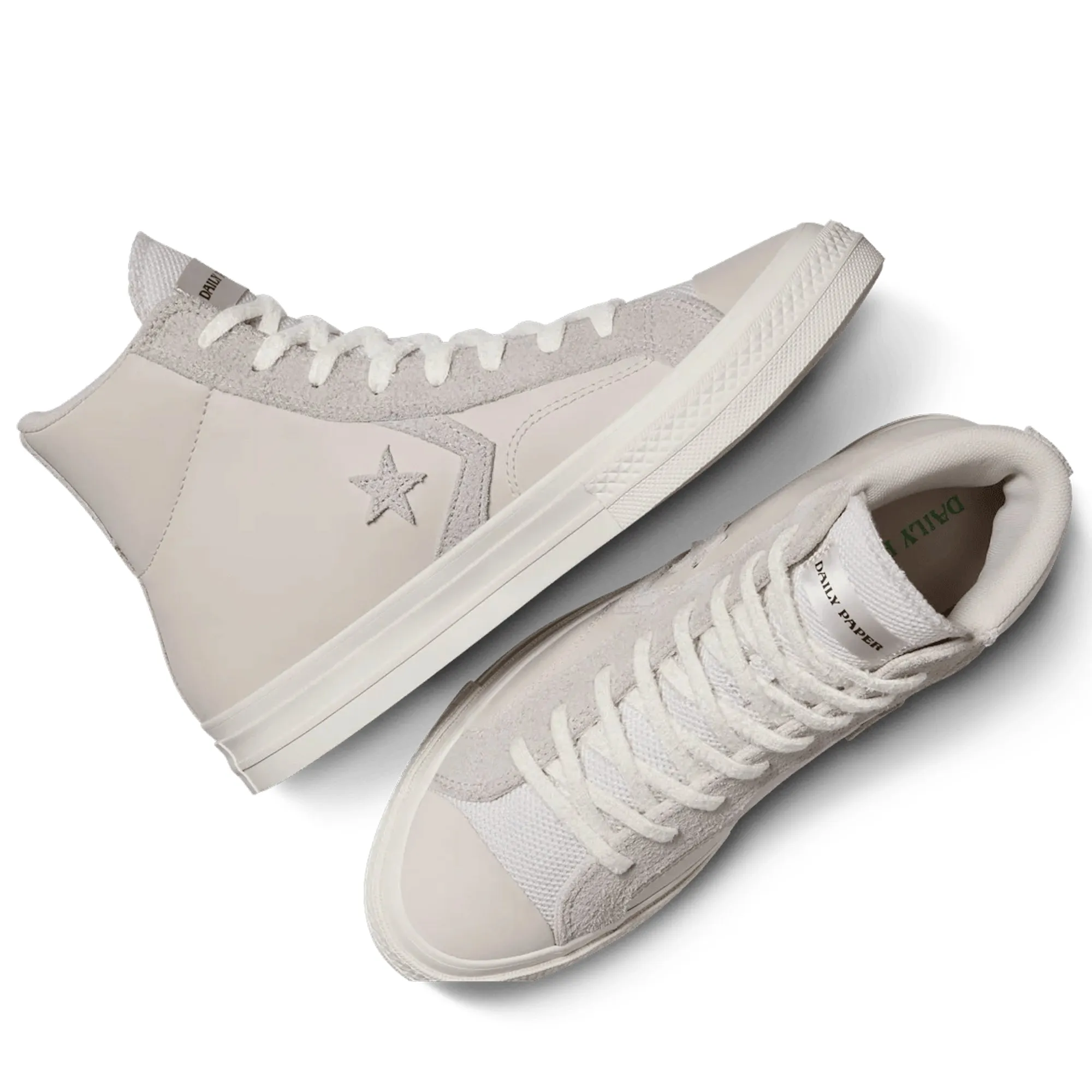 Daily Paper x Converse Star Player 76 Hi - White Sand/Egret Step Relief Durable Build
