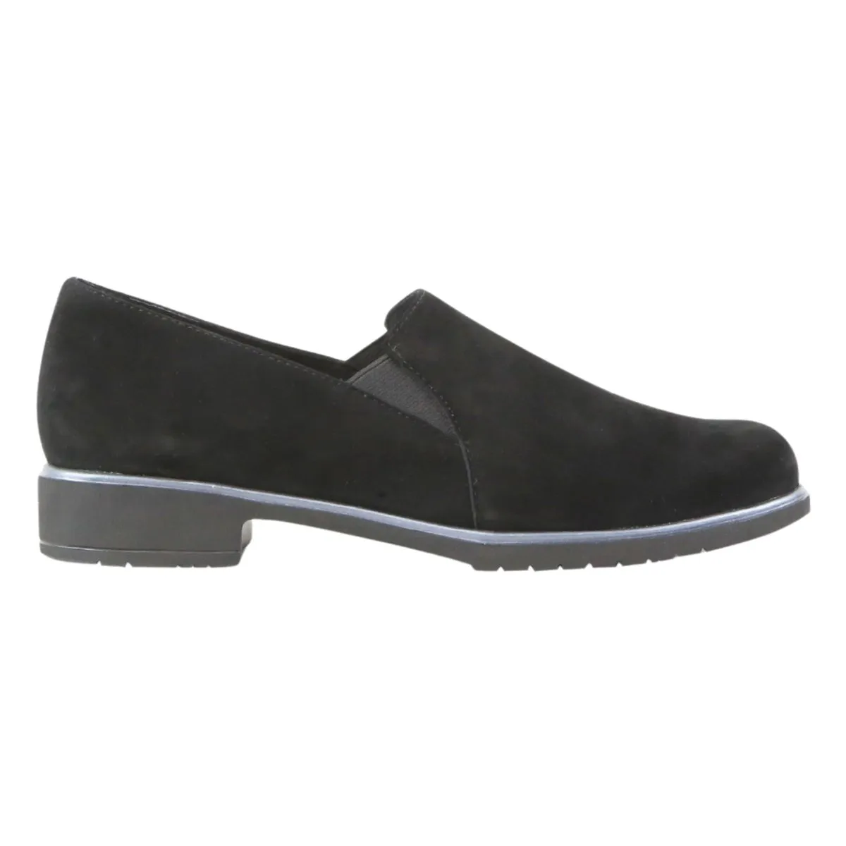 Munro Women's Kam Black Suede Lift Help Luxurious Comfort