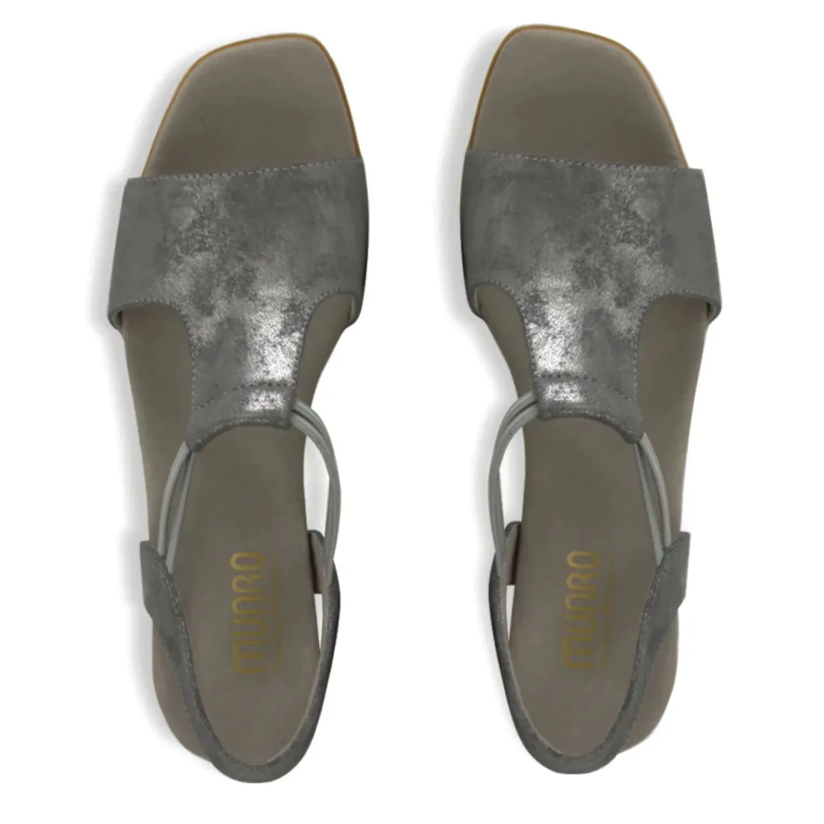 Munro Women's Susan Gunmetal Metallic Dance Night Line Pace