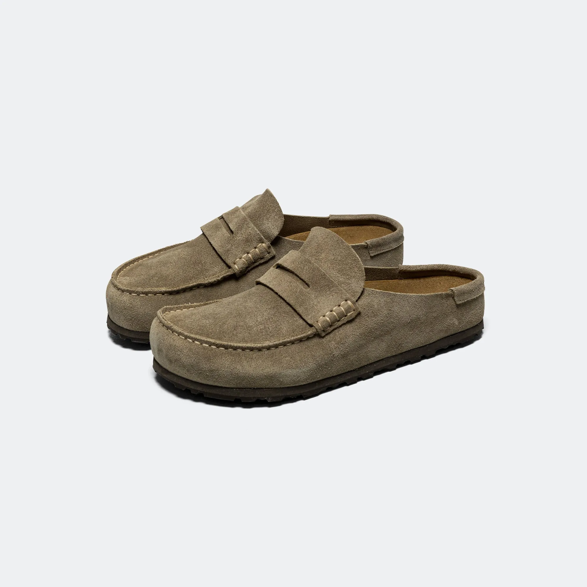 Wear Anywhere Comfortable walking shoes Naples Wrapped - Taupe Suede Leather