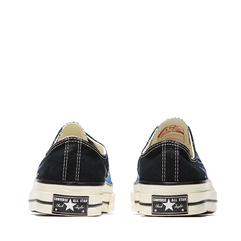 Converse Chuck 70 Ox - Black/Blue Stitch Down Construction Ankle Stabilization