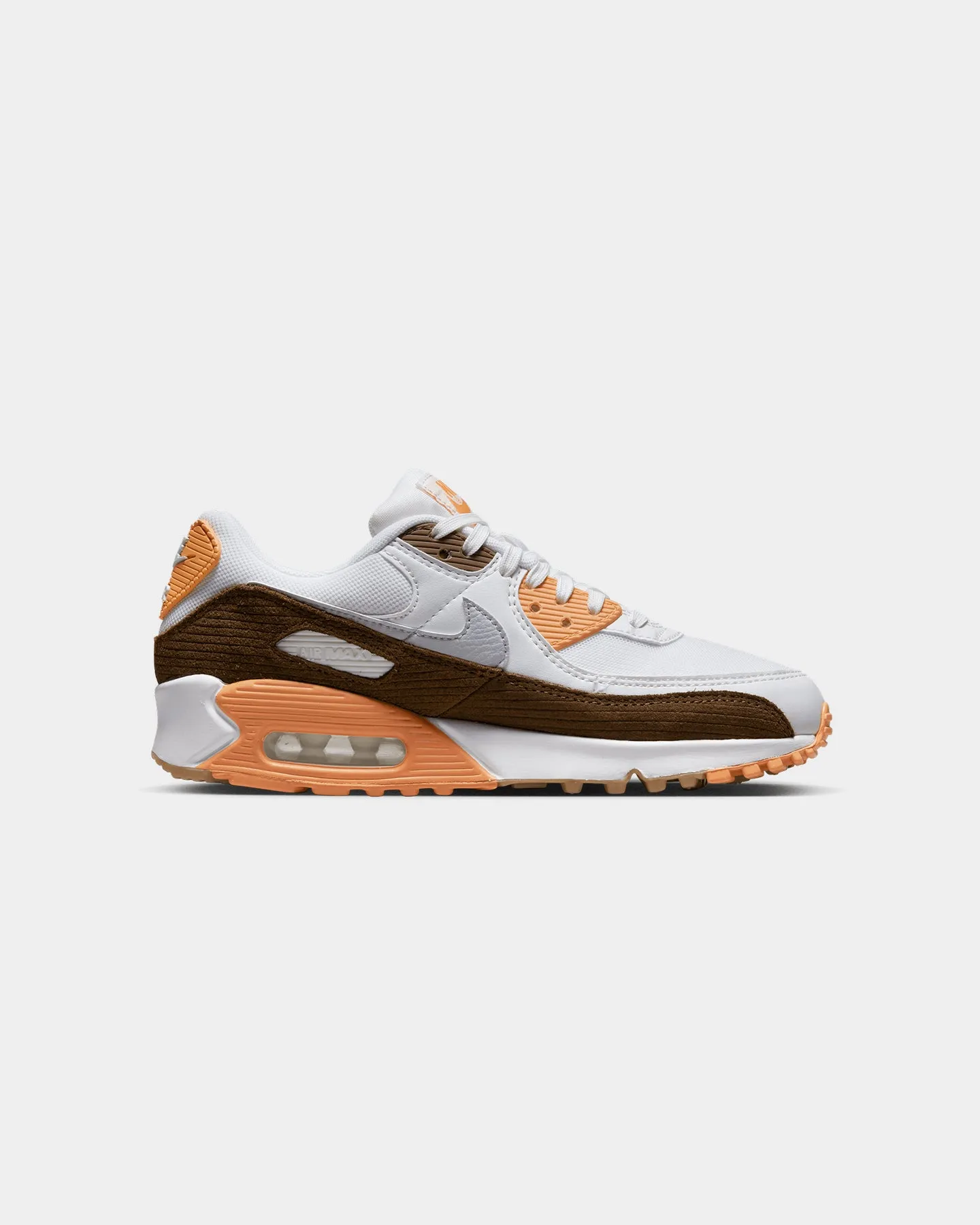 Nike Women's Air Max 90 SE White/Pure Platinum Non-marking sole least waterproof