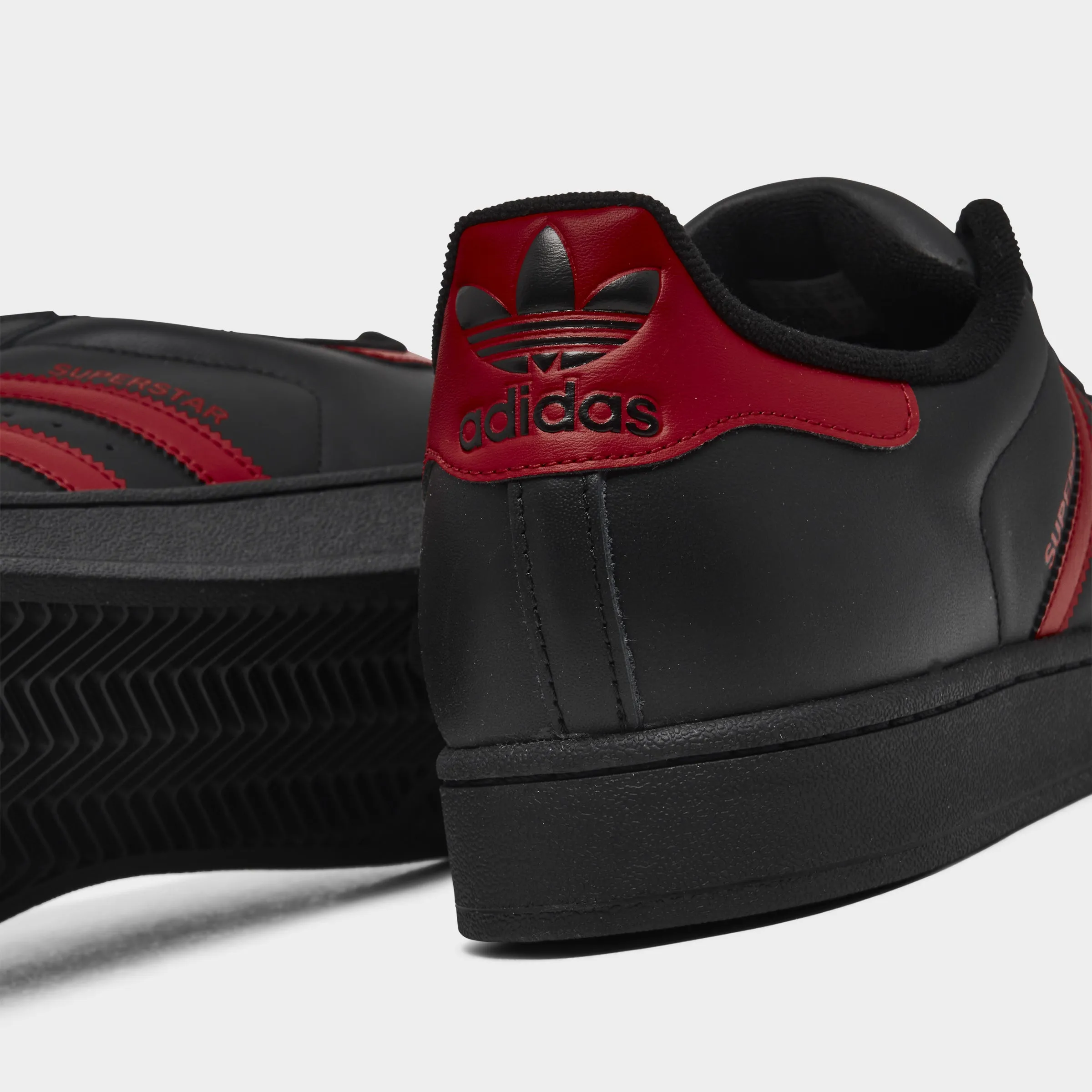 adidas Superstar II Black / Red Slip-On Comfort