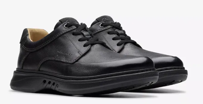 Clarks Un Briley Lace Black Leather - 26179979 Bulky entertaining