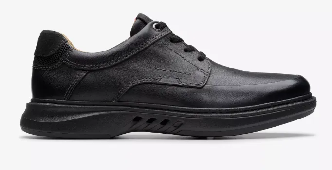 Clarks Un Briley Lace Black Leather - 26179979 engraved
