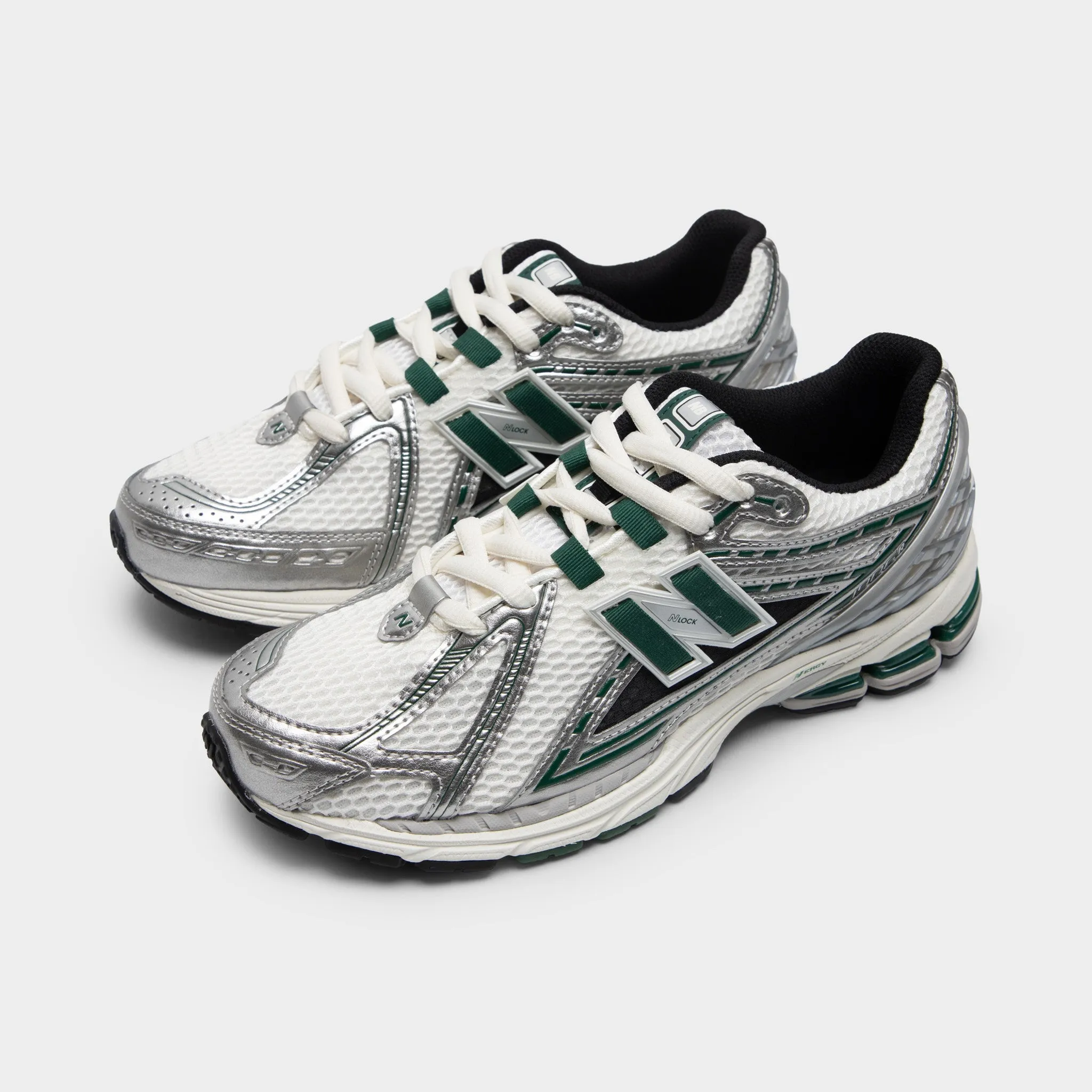 New Balance 1906 Silver Metallic / Night Watch Green Easy Clean