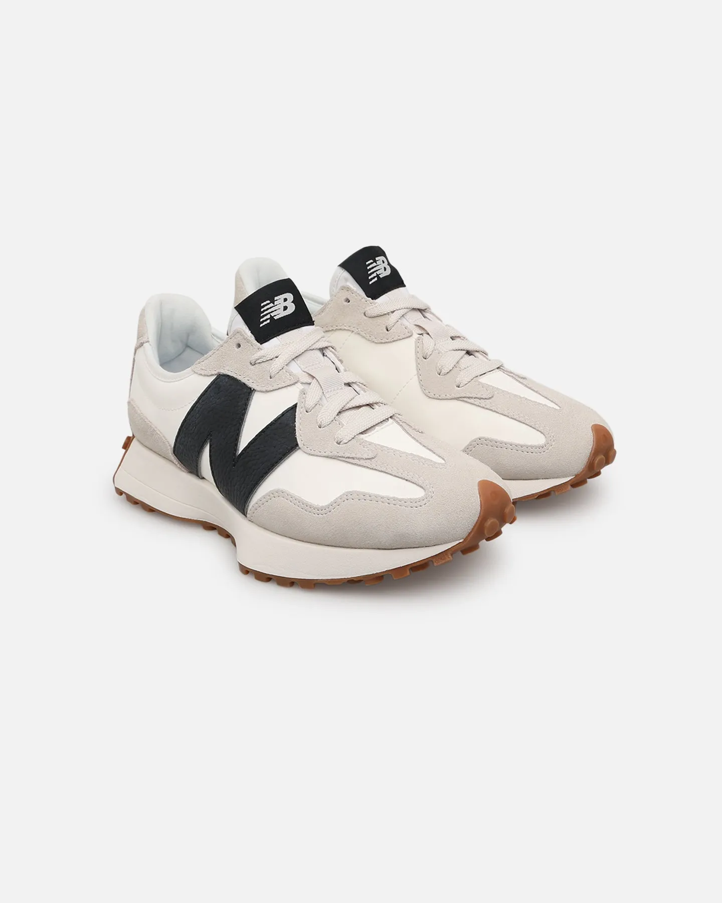 New Balance 327 White/Black Soft Neutral Earth Mood