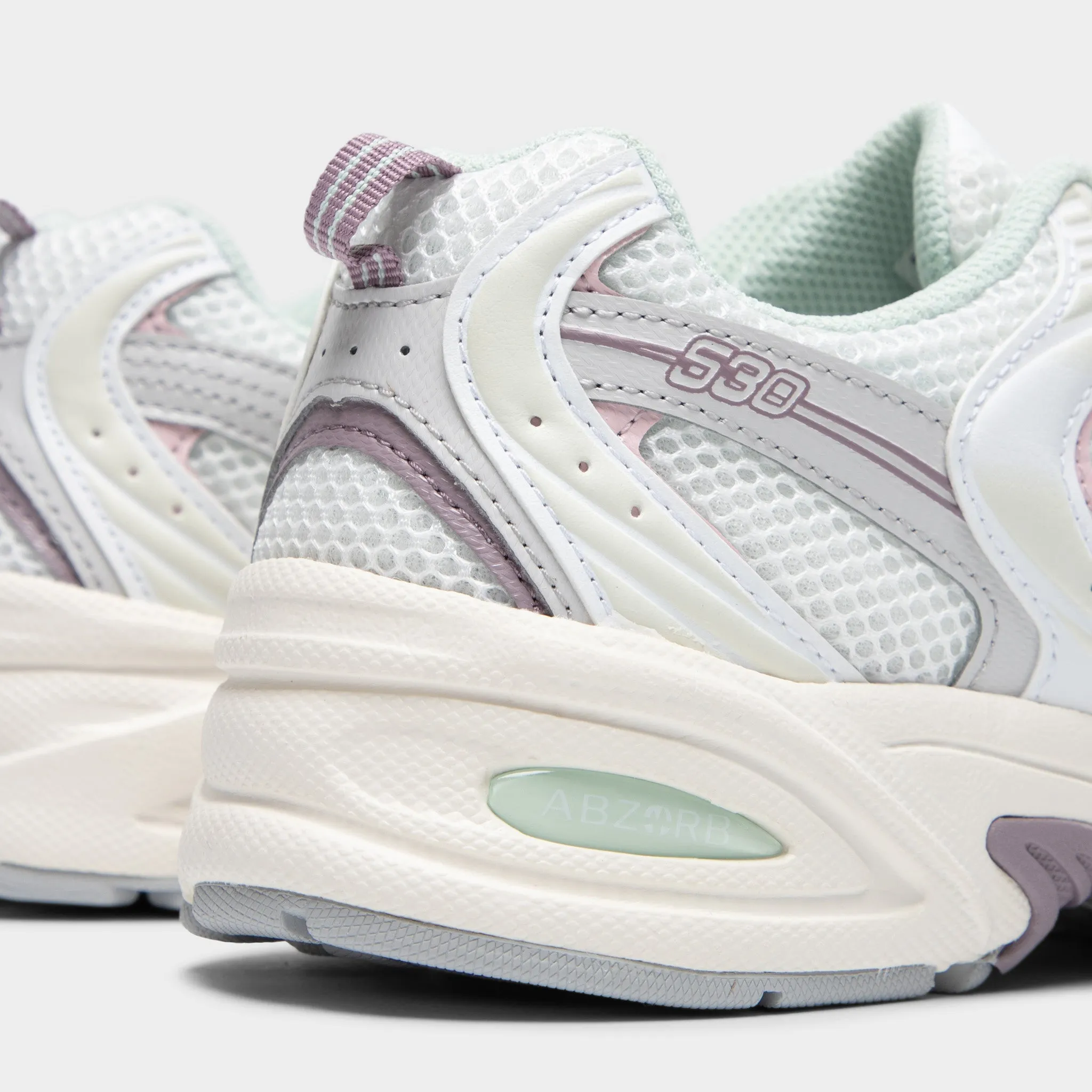 New Balance 530 Sea Salt / Ice Wine - Rose Sugar Comfort Flex Corner Style