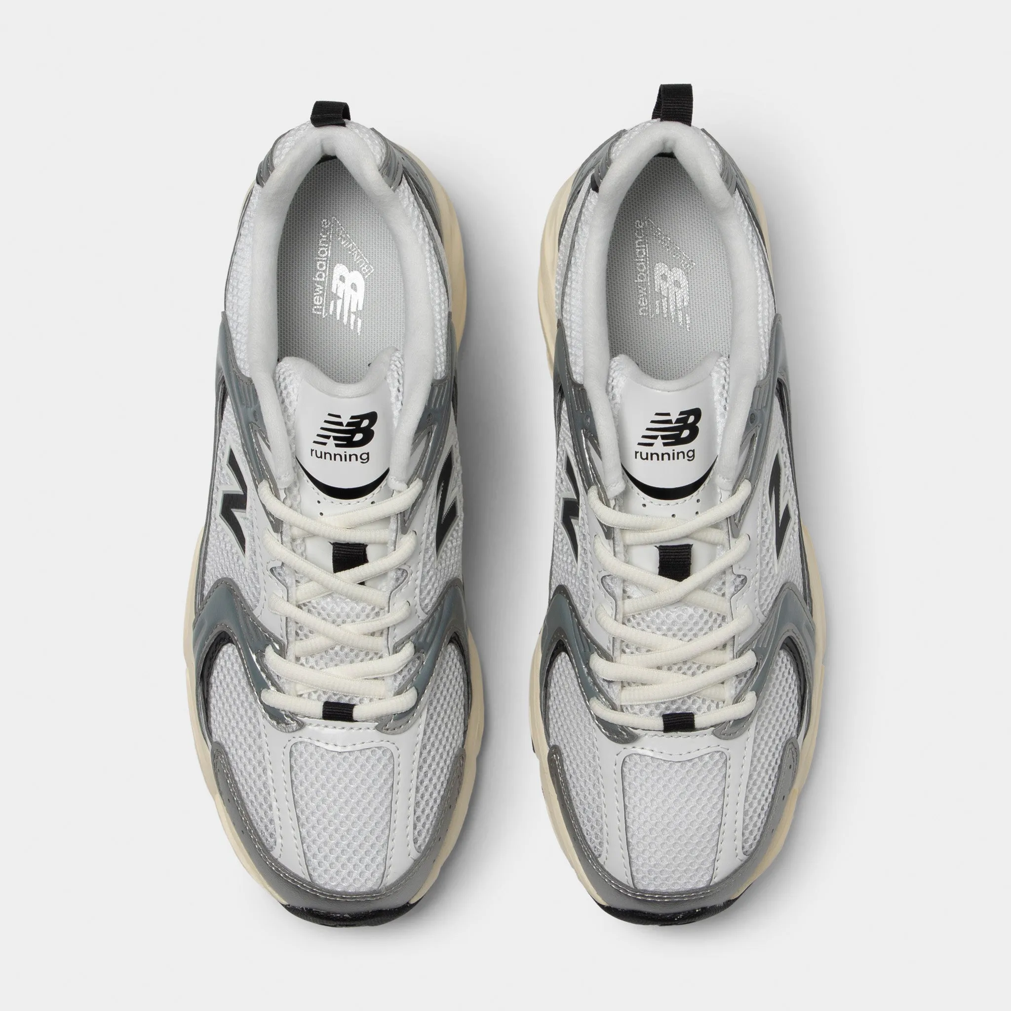 New Balance 530 Silver Metallic / Black Cement TPU Stability