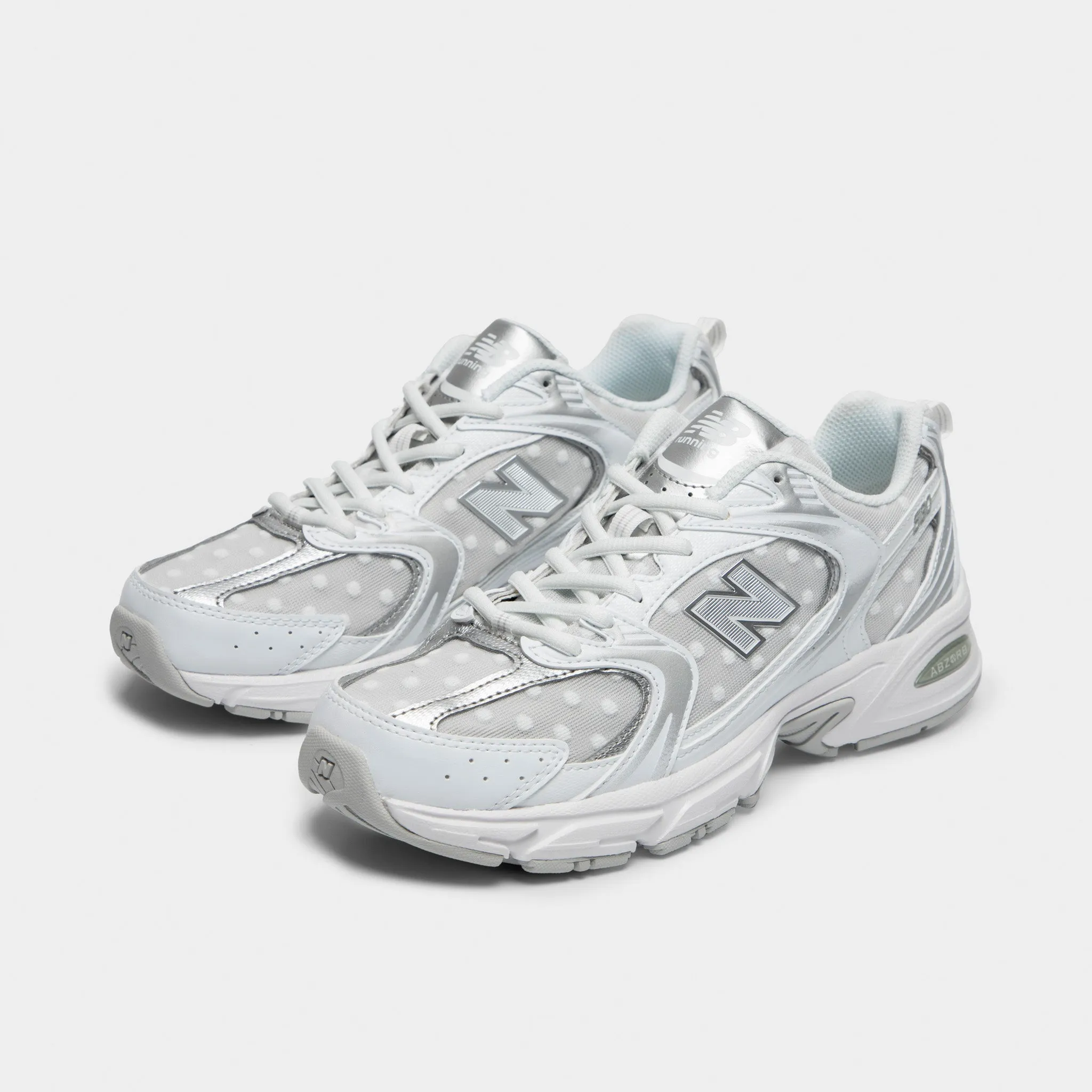 New Balance 530 White / Silver Metallic Dual Tone Road Long