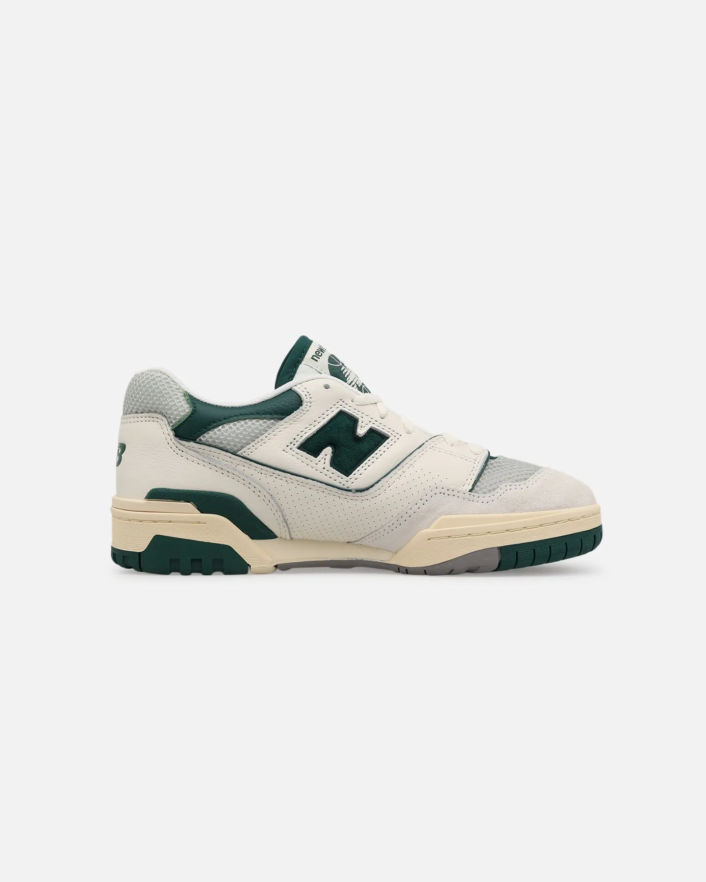 Fire Red New Balance 550 "Sea Salt" White/Green