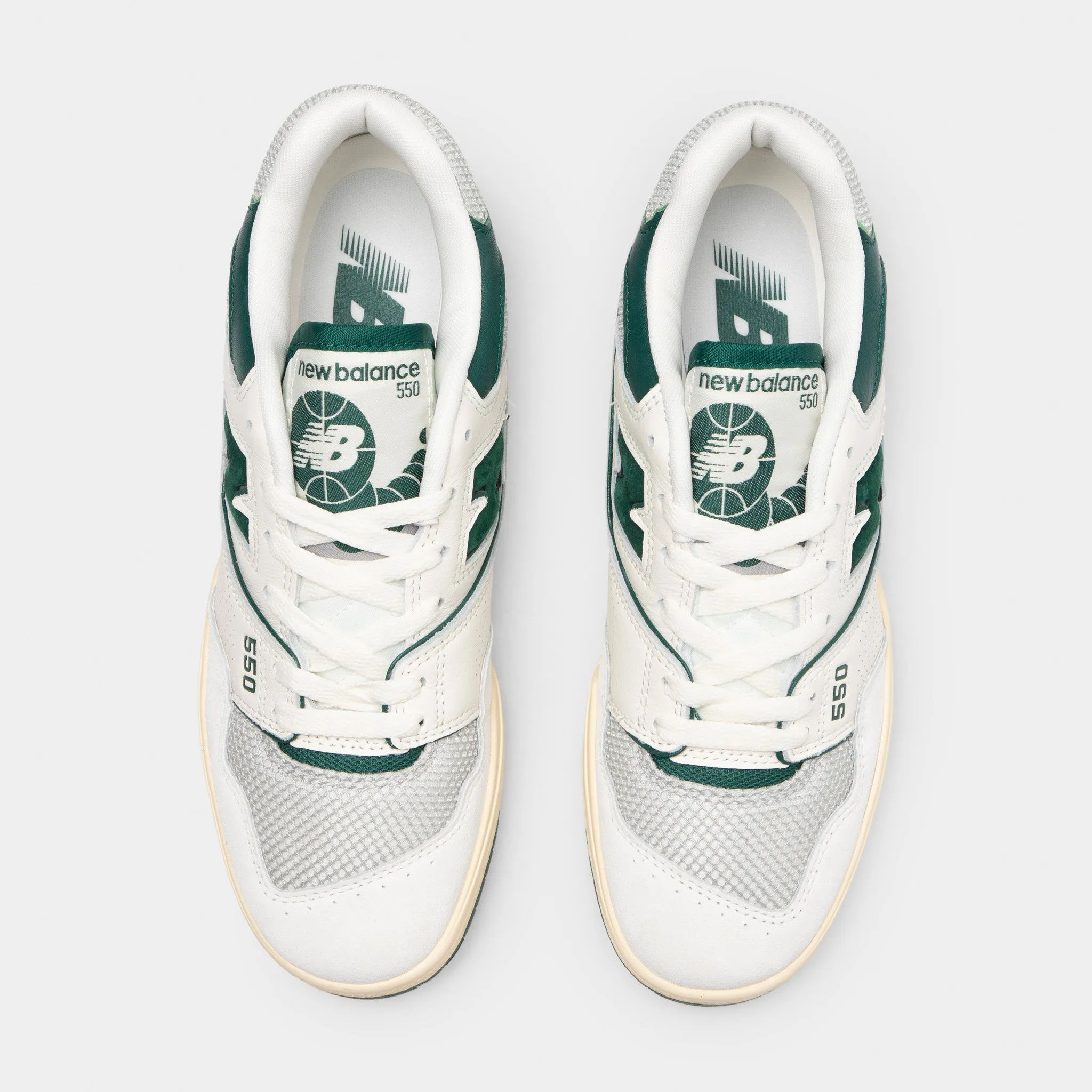 Fit Support Arch   Support New Balance 550 Sea Salt / Marsh Green