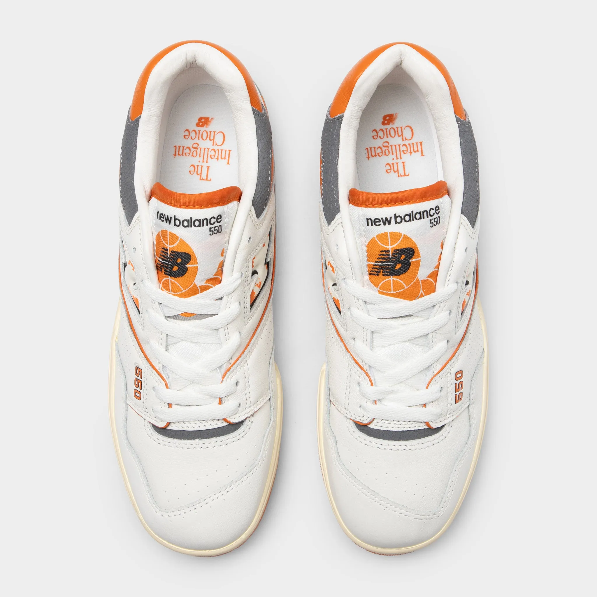 New Balance 550 White / Red - Grey Universal Style