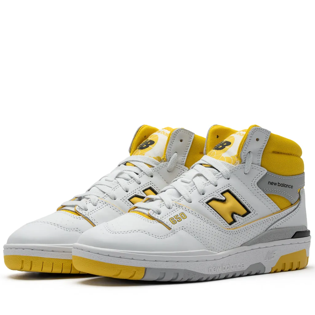 Daily Walk Stitch Free Uppers New Balance 650R - White/Yellow
