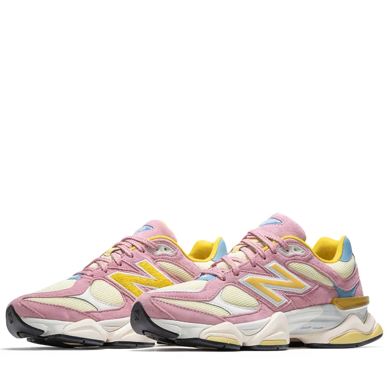 New Balance 9060 - Pink Taffy/Calcium Heel counter