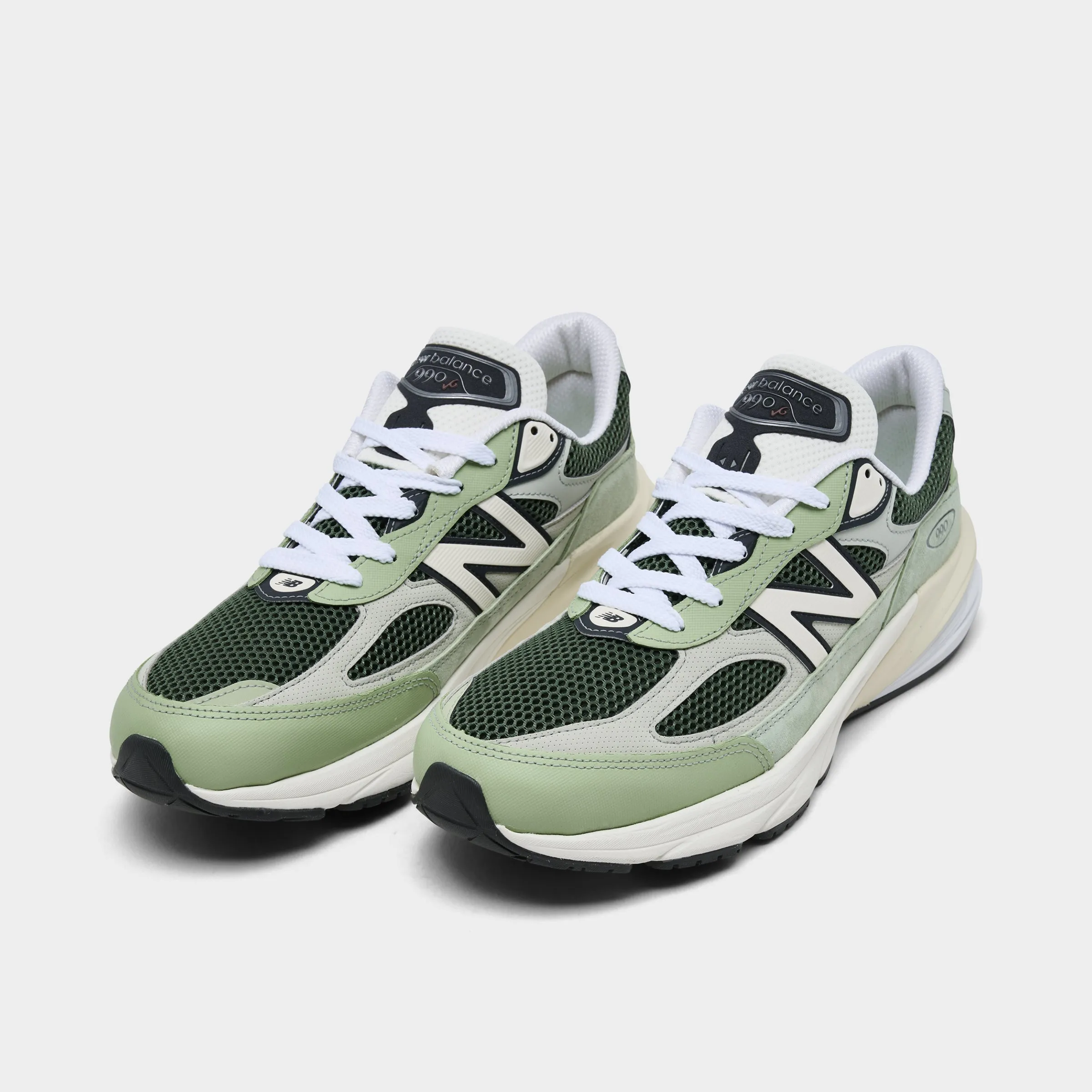 New Balance 990v6 MADE in USA Avocado / Natural Mint Stable Step Sunrise Stroll