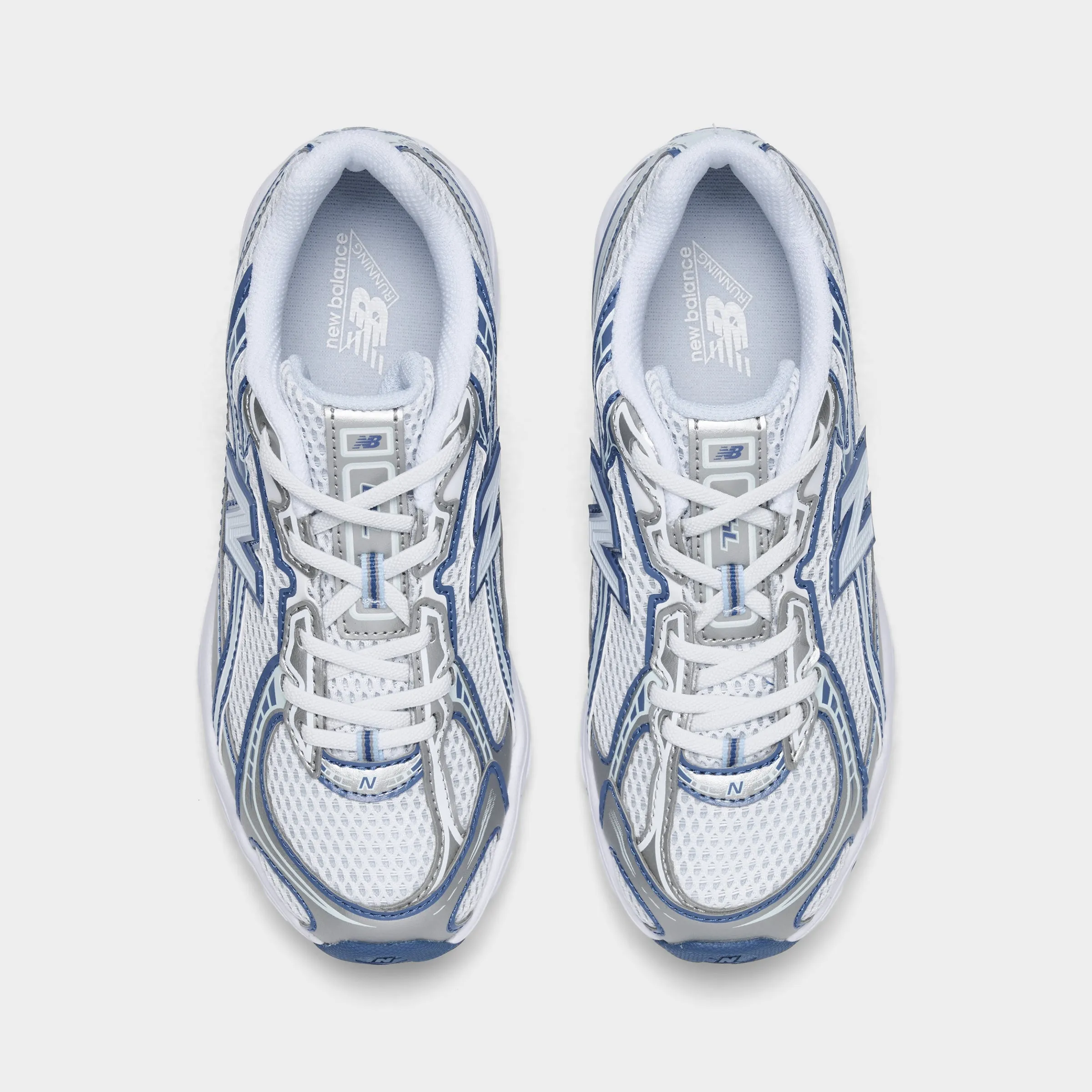 New Balance Children's 740 White / Blue Textured Surface