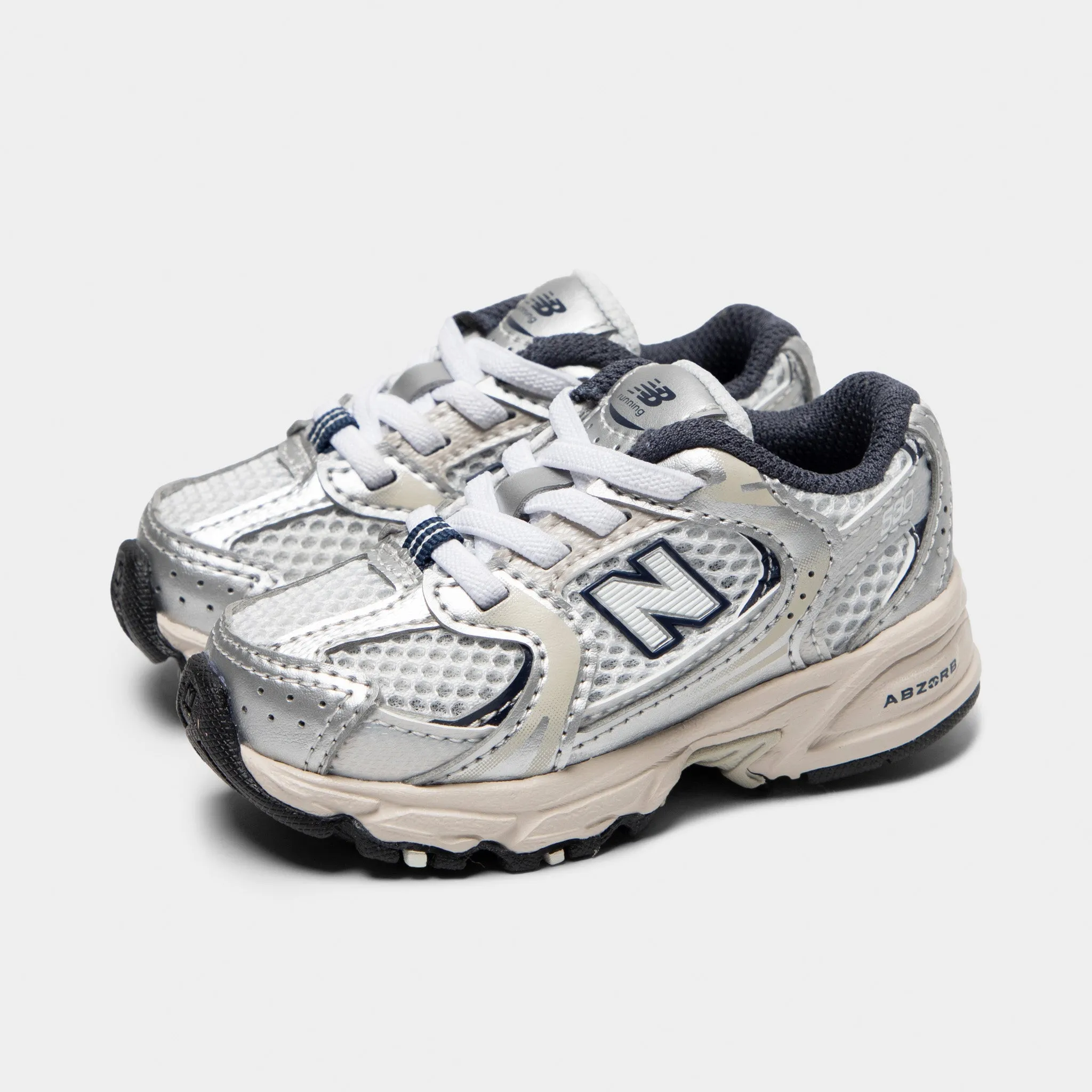 Jungle Path New Balance Infants' 530 Summer Fog / Nimbus Cloud - NB Navy
