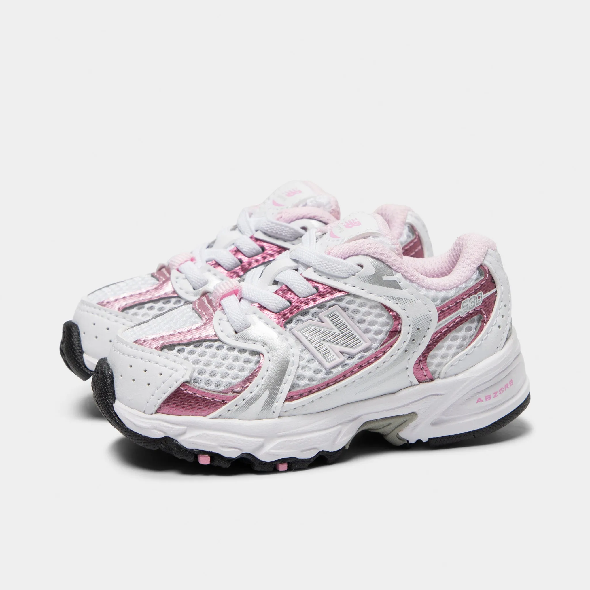 New Balance Infants' 530 White / Pink Sugar Comfort Upper