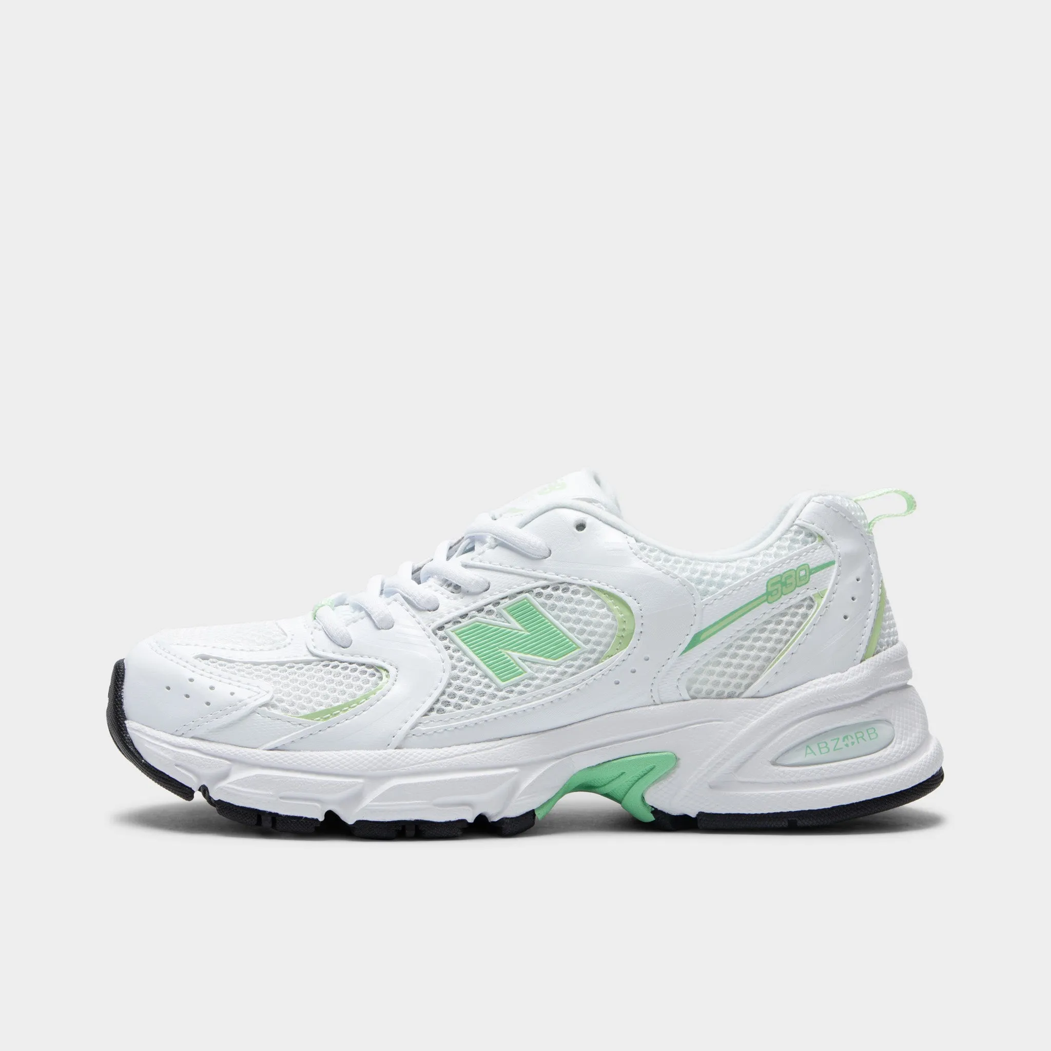 New Balance Juniors' 530 White / Melon Water Rock Guard