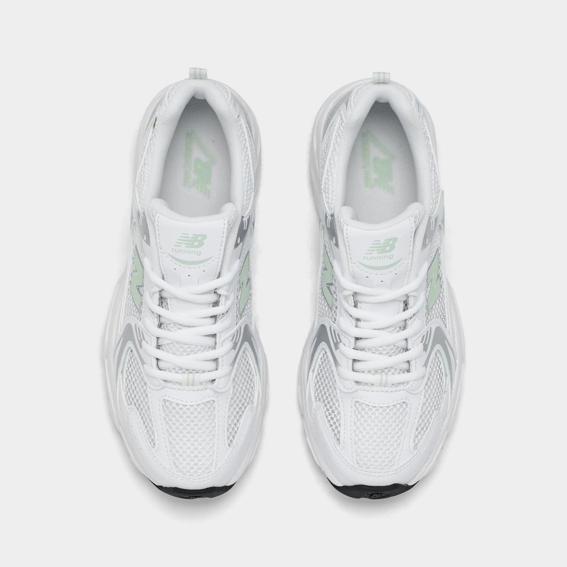 New Balance Juniors' 530 White / Silver Gel cushion Walk Daily