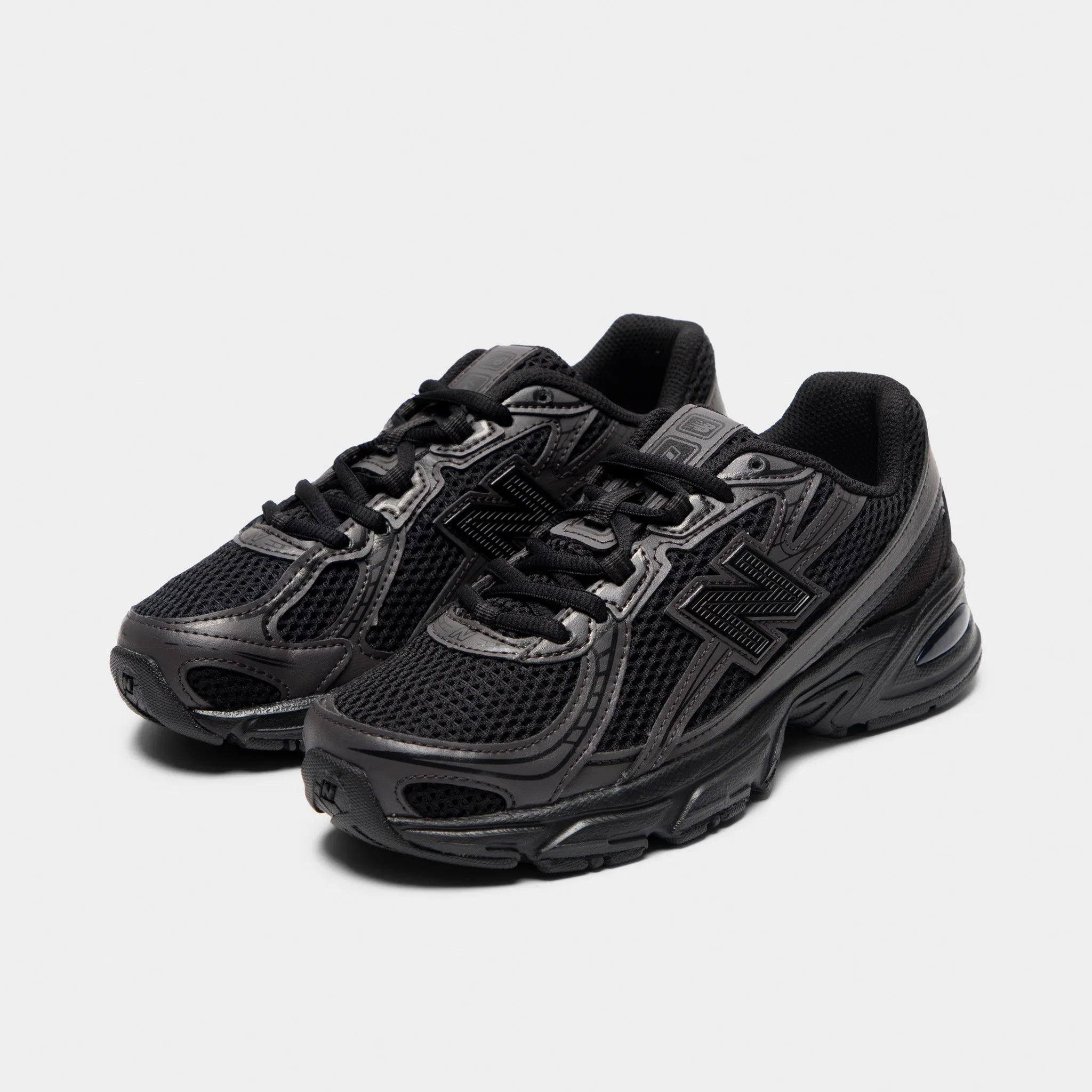 New Balance Juniors' 740 Black Cement / Black Soft Hike Relaxed Fit