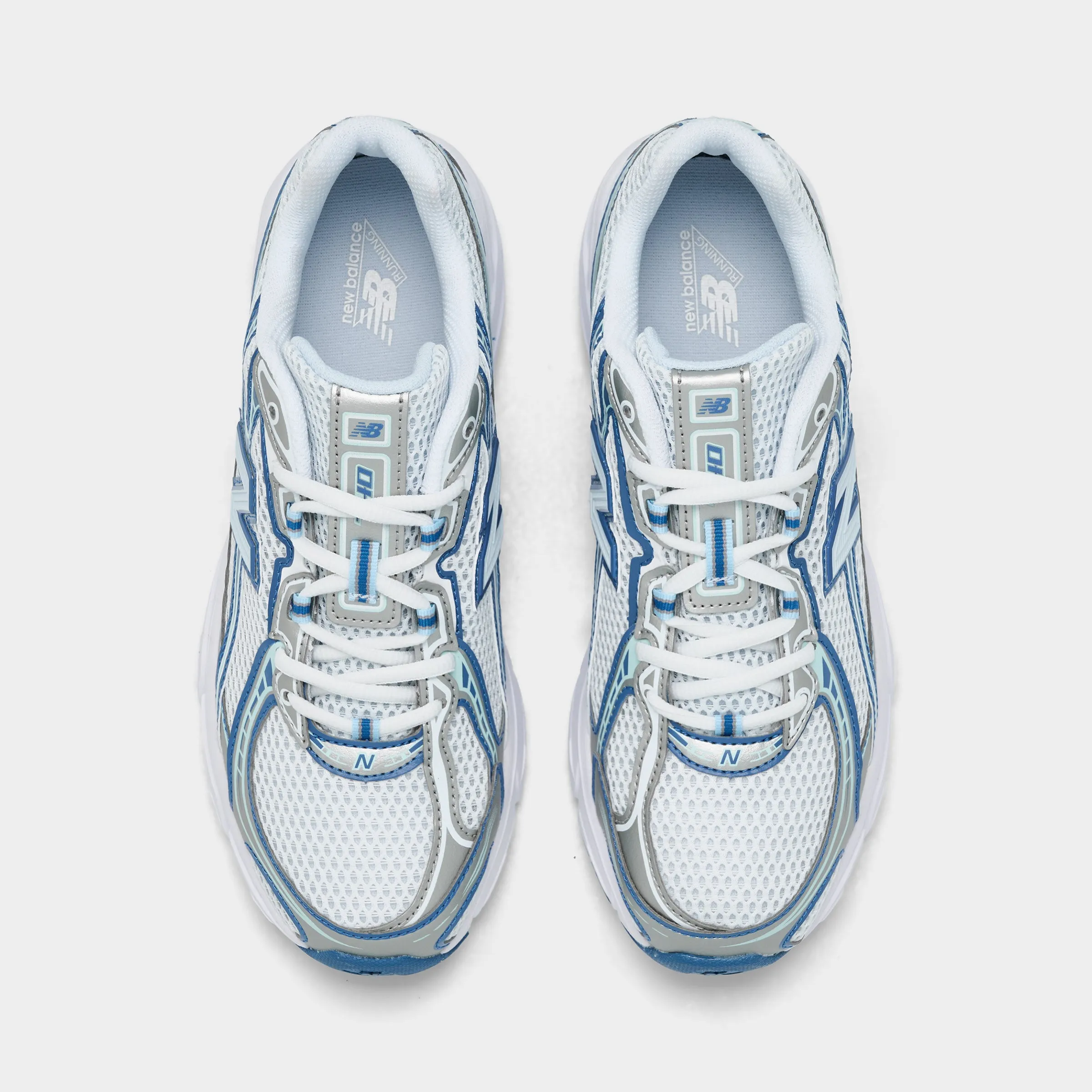 New Balance Juniors' 740 White / Blue Grip Hold