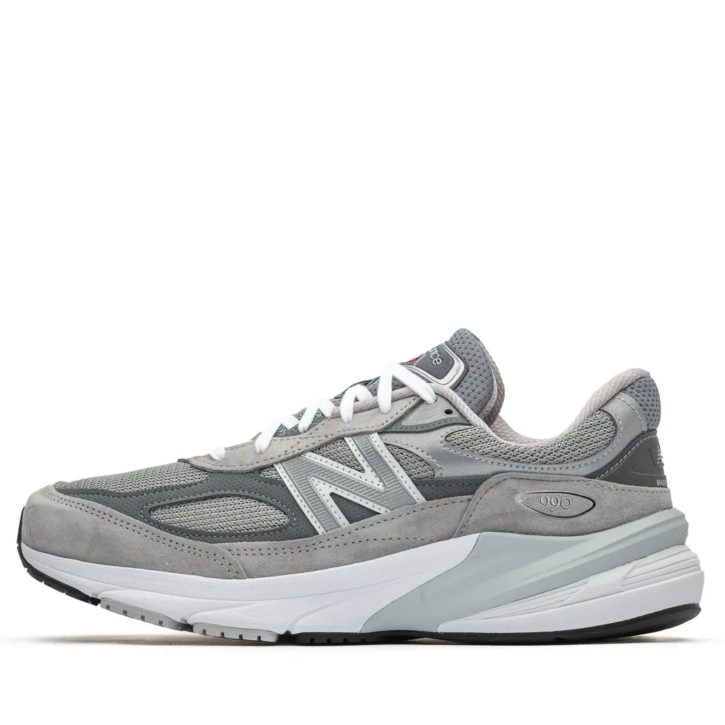New Balance Made in USA 990v6 - Grey No Stitching Anti Slip Rubber Outsole