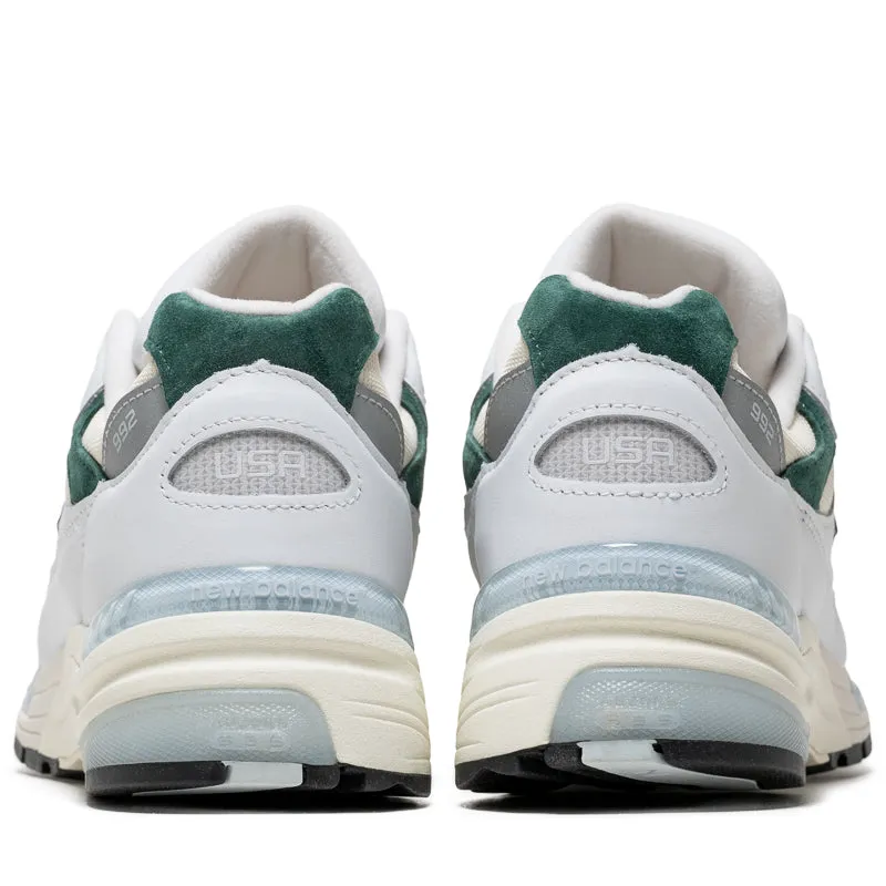 All-around comfort New Balance Made In USA 992 - White/Marsh Green