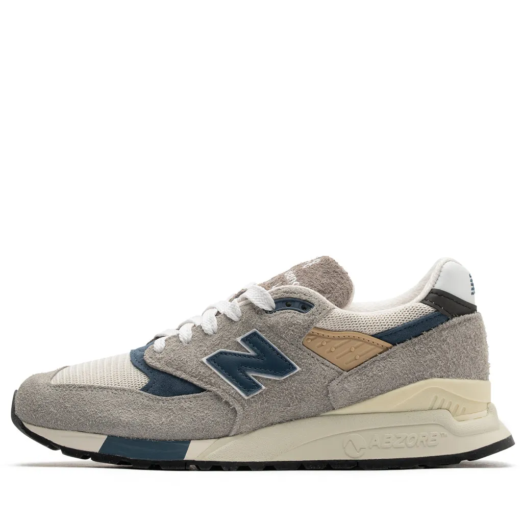 New Balance Made in USA 998 - Grey/Navy Designer Style Walk Flow