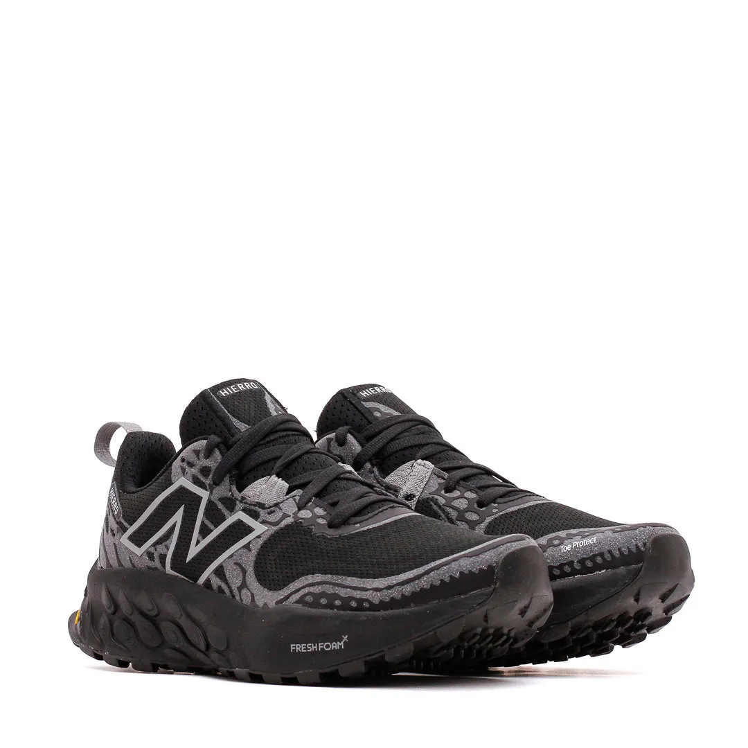 New Balance Men Fresh Foam X Hierro v8 Black MTHIERK8 Balanced Design running on flat ground