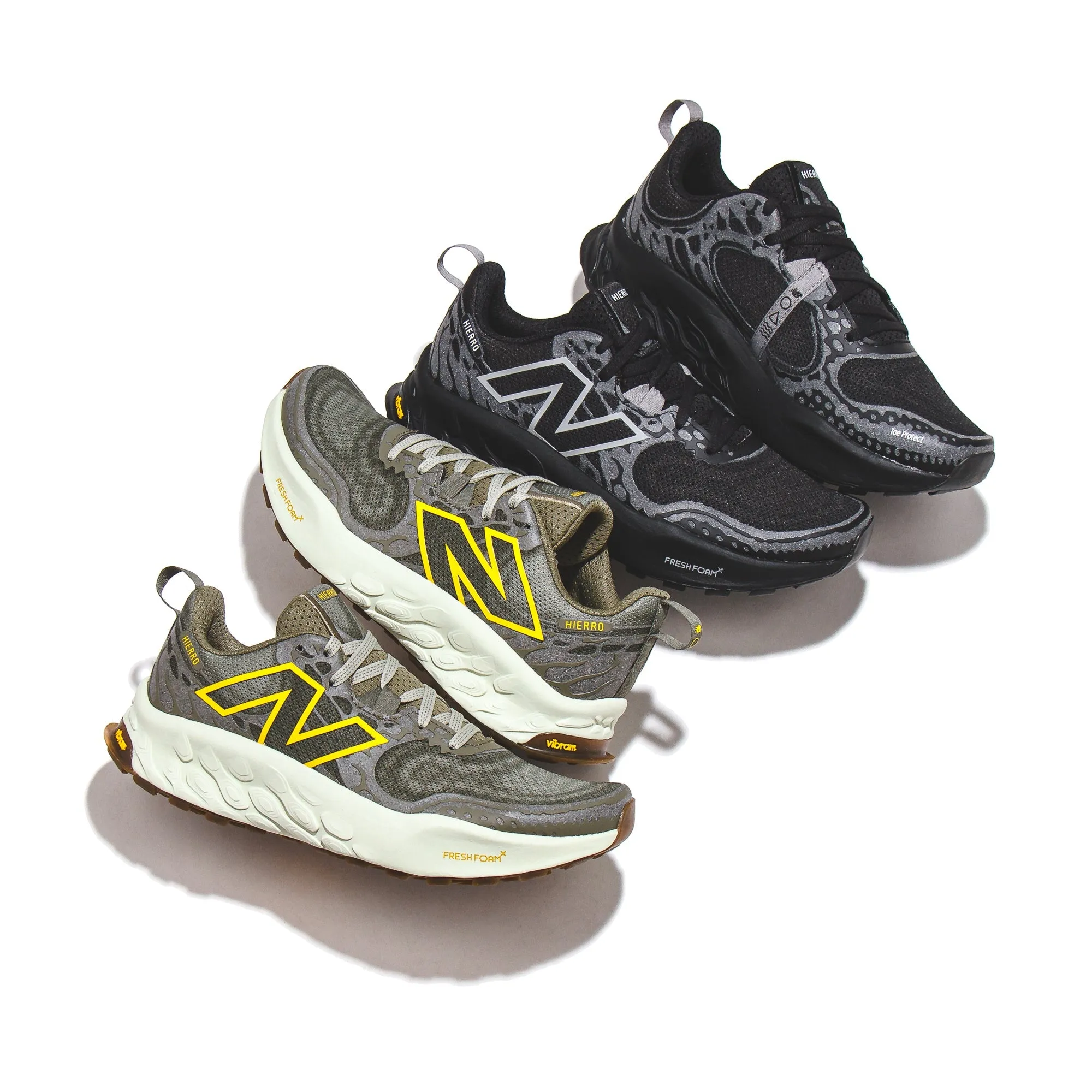 New Balance Men Fresh Foam X Hierro v8 Black MTHIERK8 extra - wide running shoes