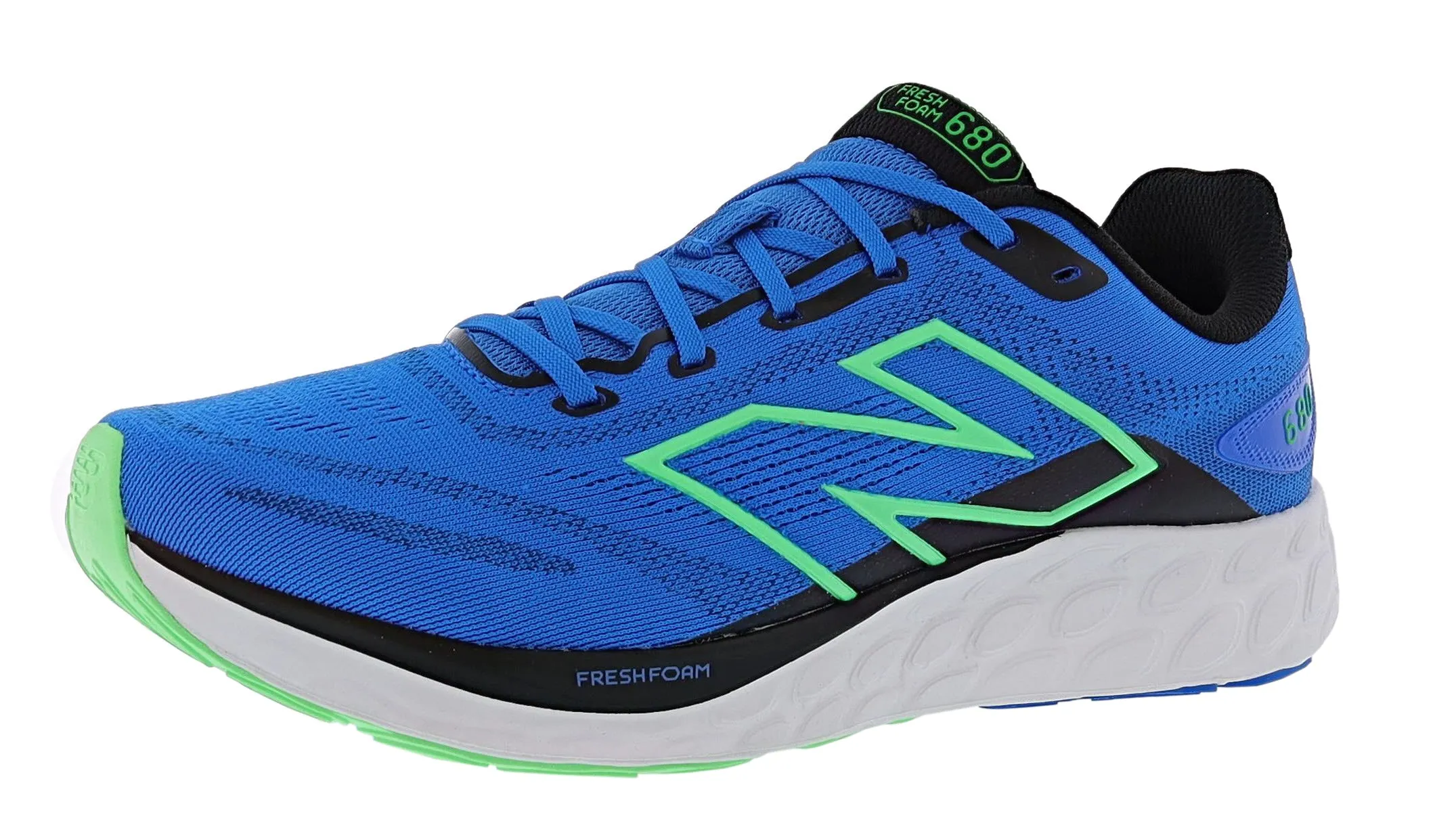 New Balance Men's 680 v8 Fresh Foam Cushioned Running Shoes ground contact Comfortable Midsole
