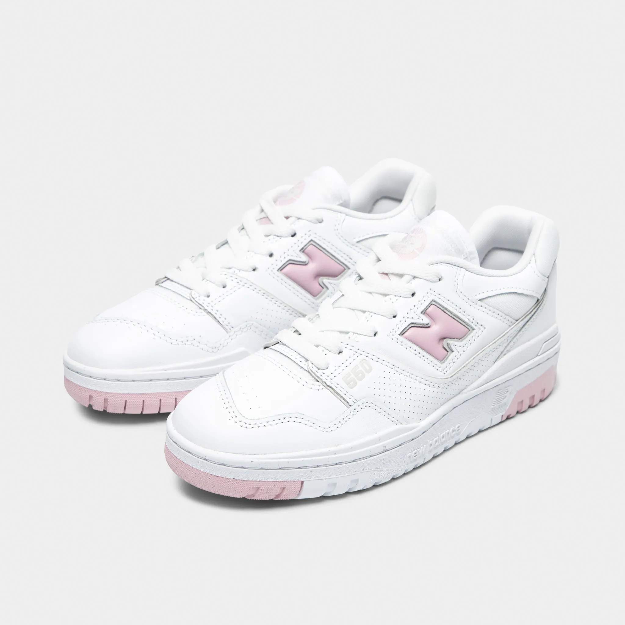 New Balance Women's 550 White / Twilight Haze SweatWicking mules