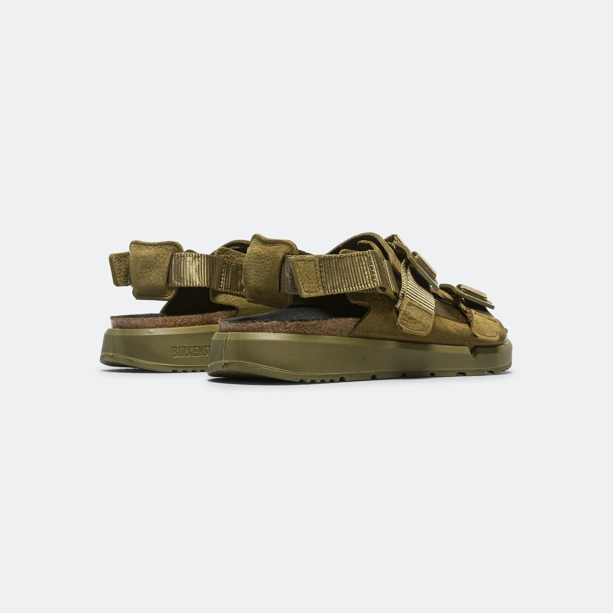Shinjuku - Pine Green Natural Leather Functional Walking Shoes