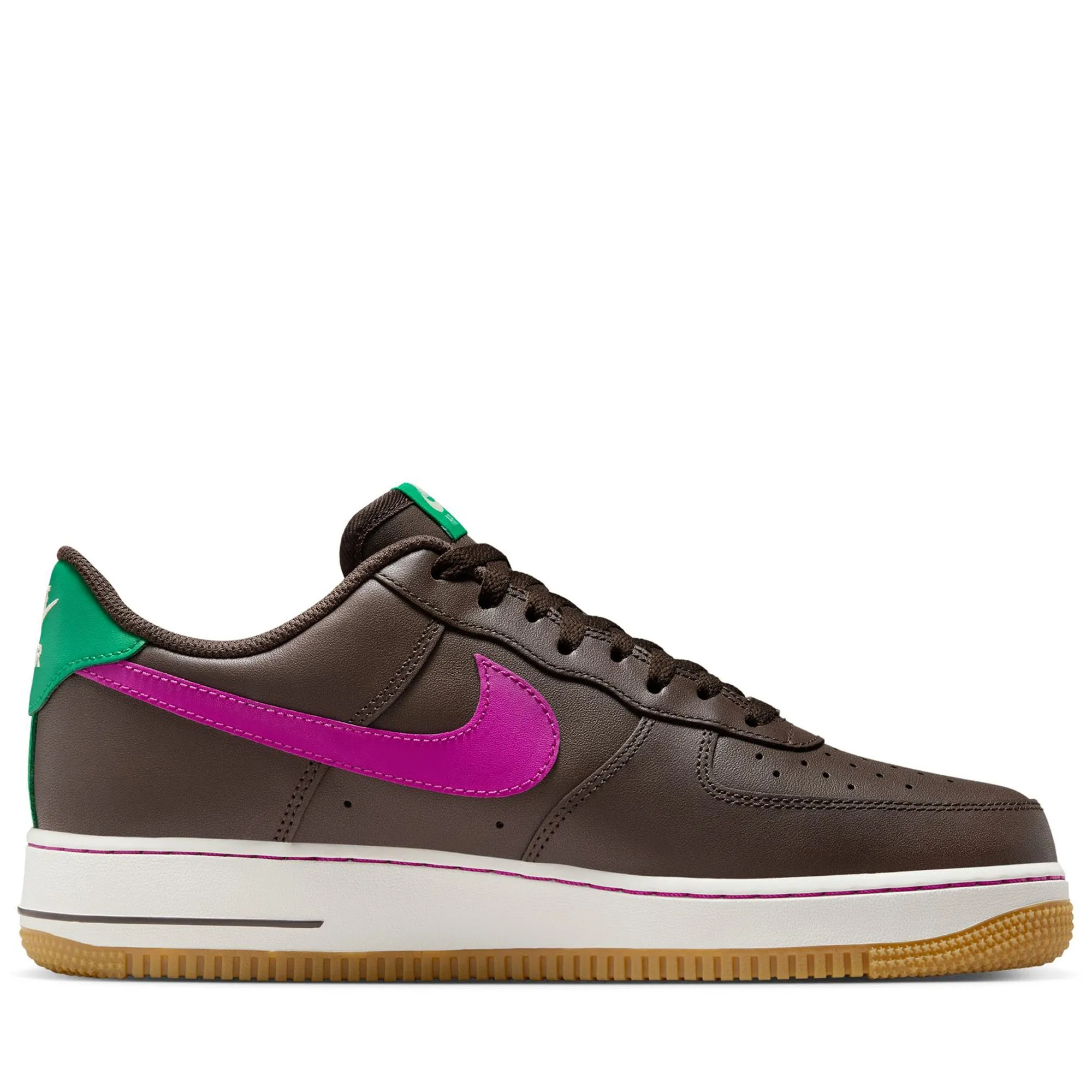 Nike Air Force 1 '07 - Baroque Brown/Vivid Purple Tennis Sneakers Light Jog