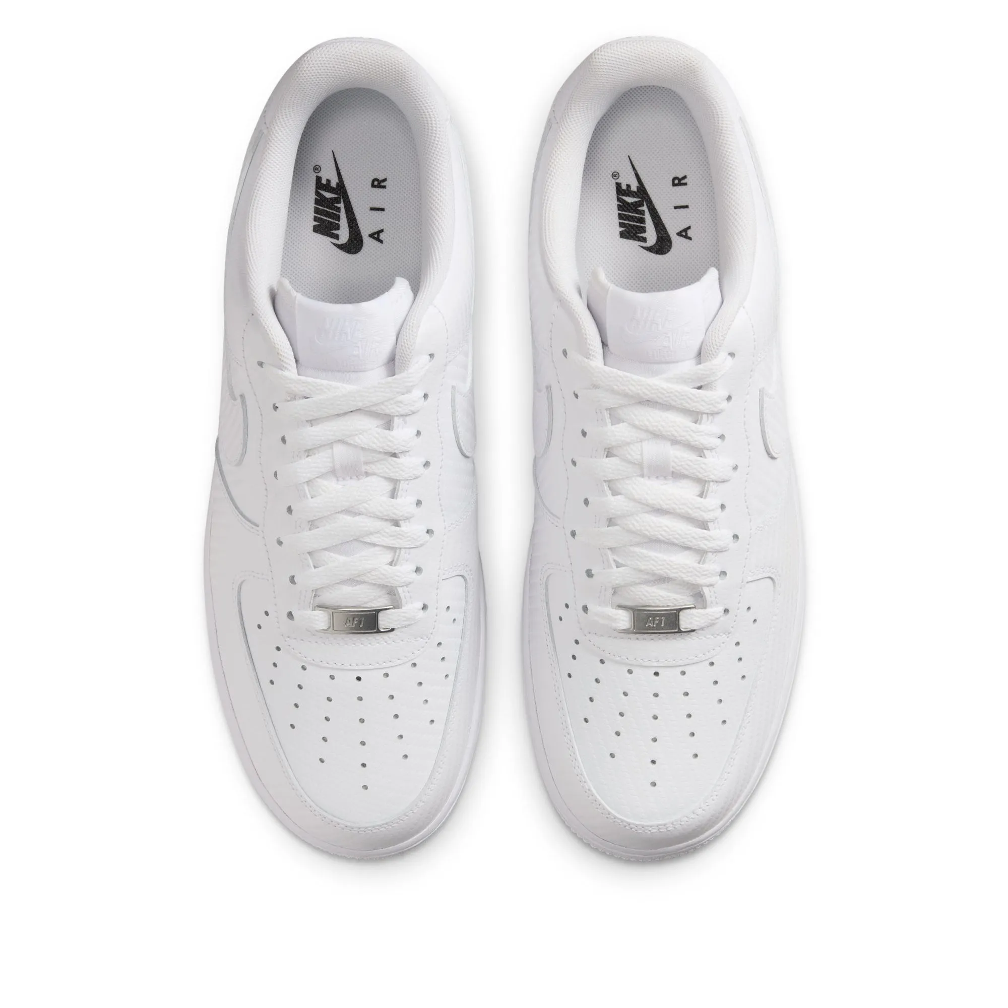 Designer Style Nike Air Force 1 '07 'Carbon Fiber' - White/White