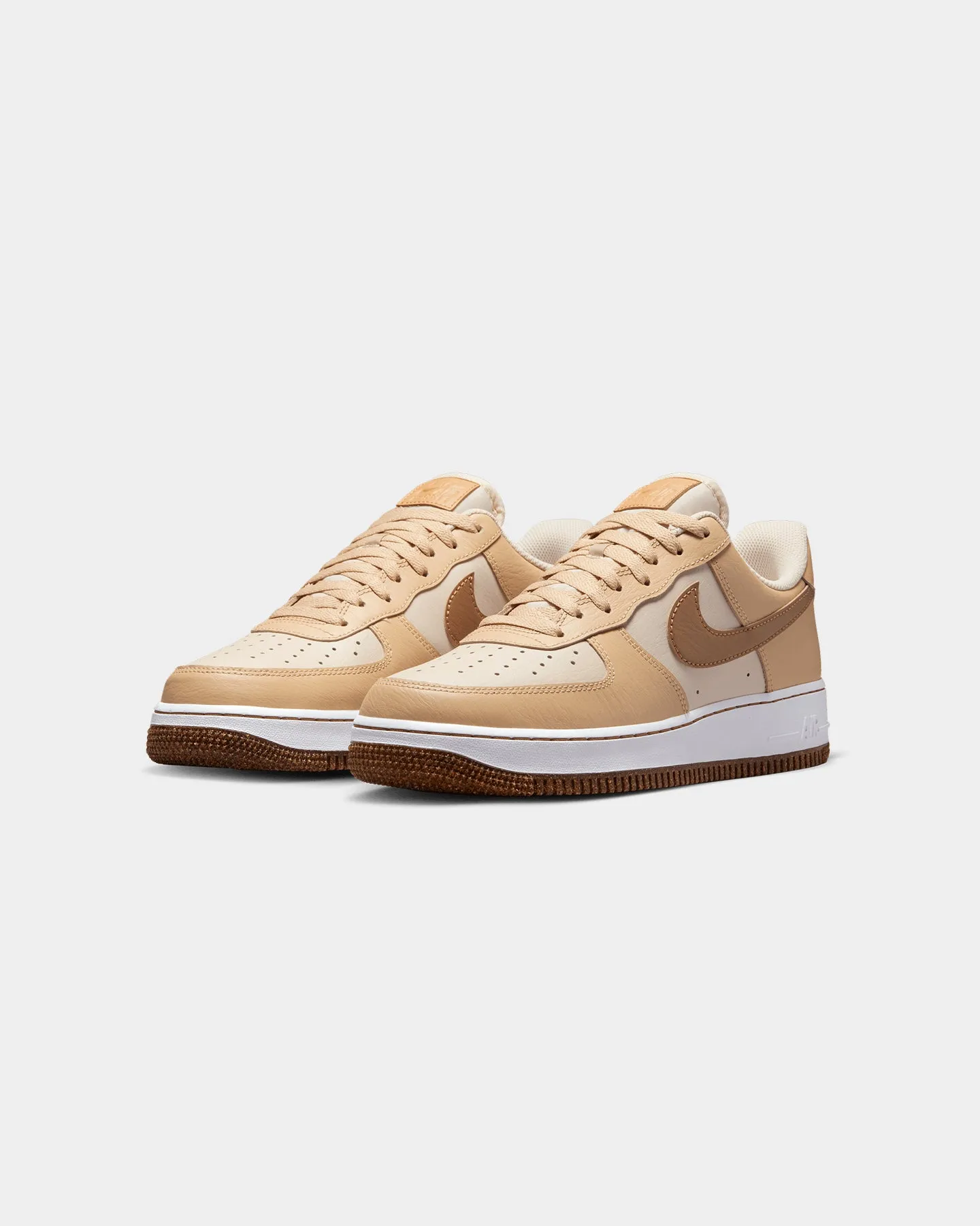 Nike Air Force 1 '07 EMB "Inspected By Swoosh" Pearl White/Ale Light Run
