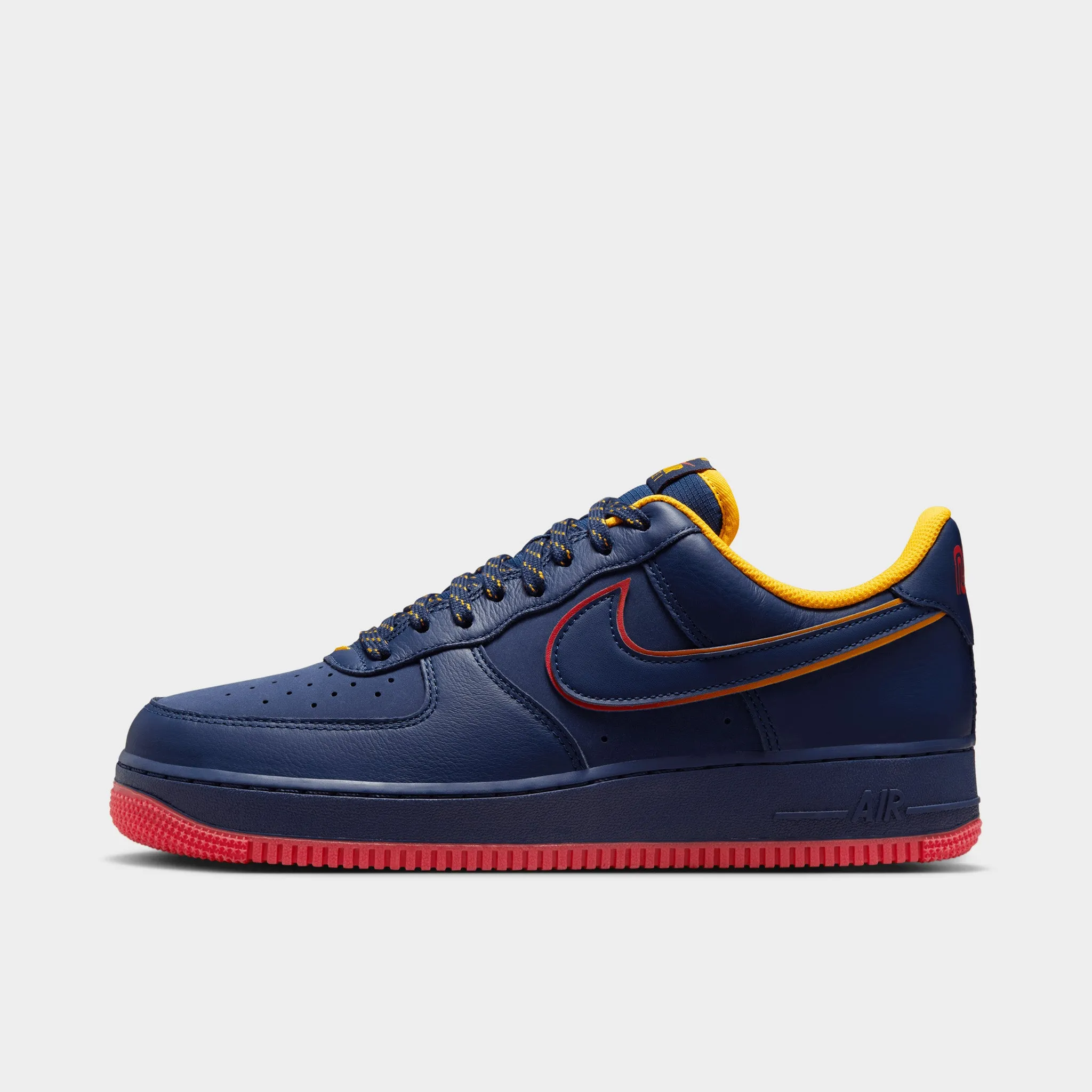 Nike Air Force 1 '07 LV8 Midnight Navy / Blue Void - Lt Crimson Love Path Shine Silver