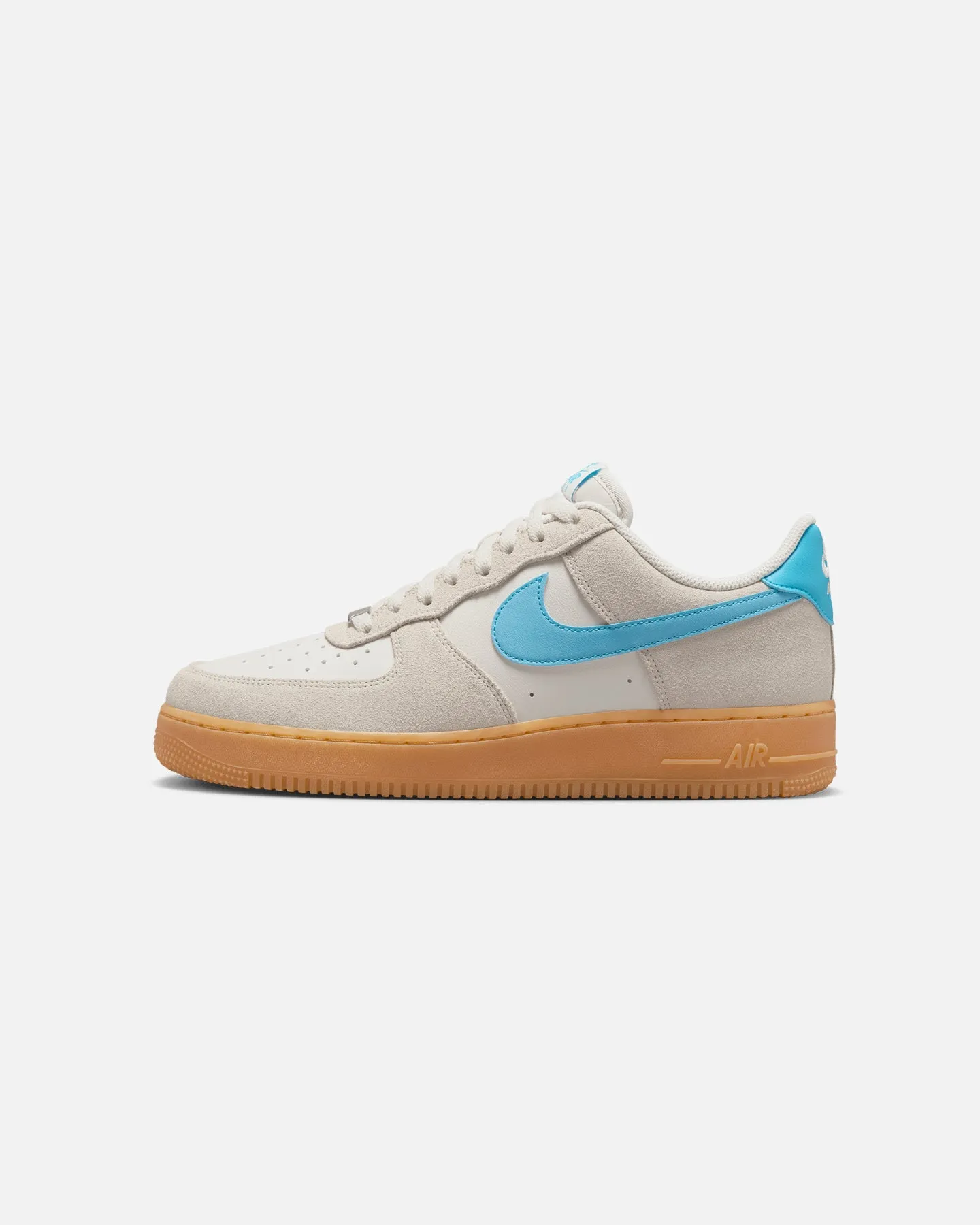 Step Light Snow Ride Nike Air Force 1 '07 LV8 Phantom/Baltic Blue Gum Yellow