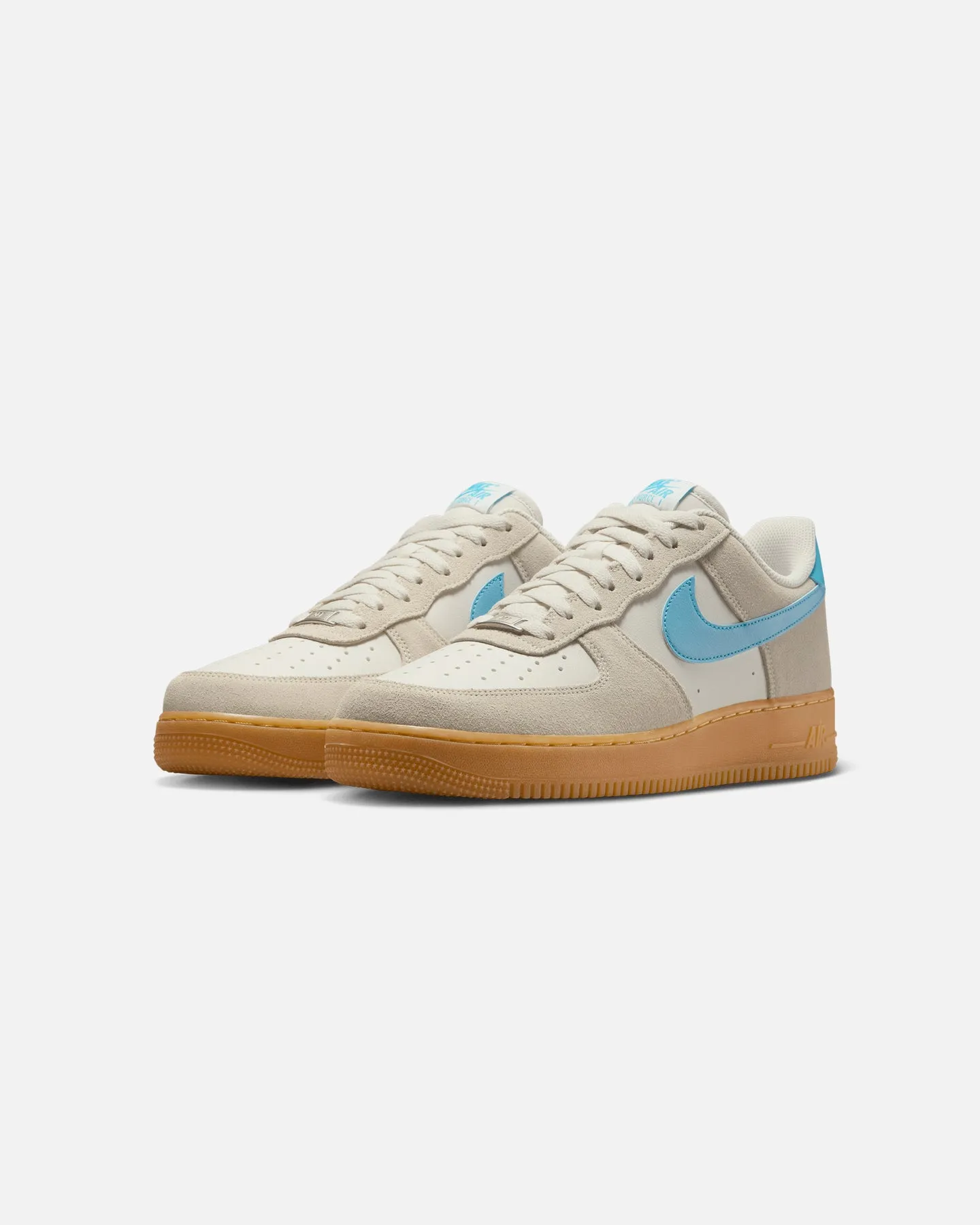 Nike Air Force 1 '07 LV8 Phantom/Baltic Blue Gum Yellow Travel Light Retro Core