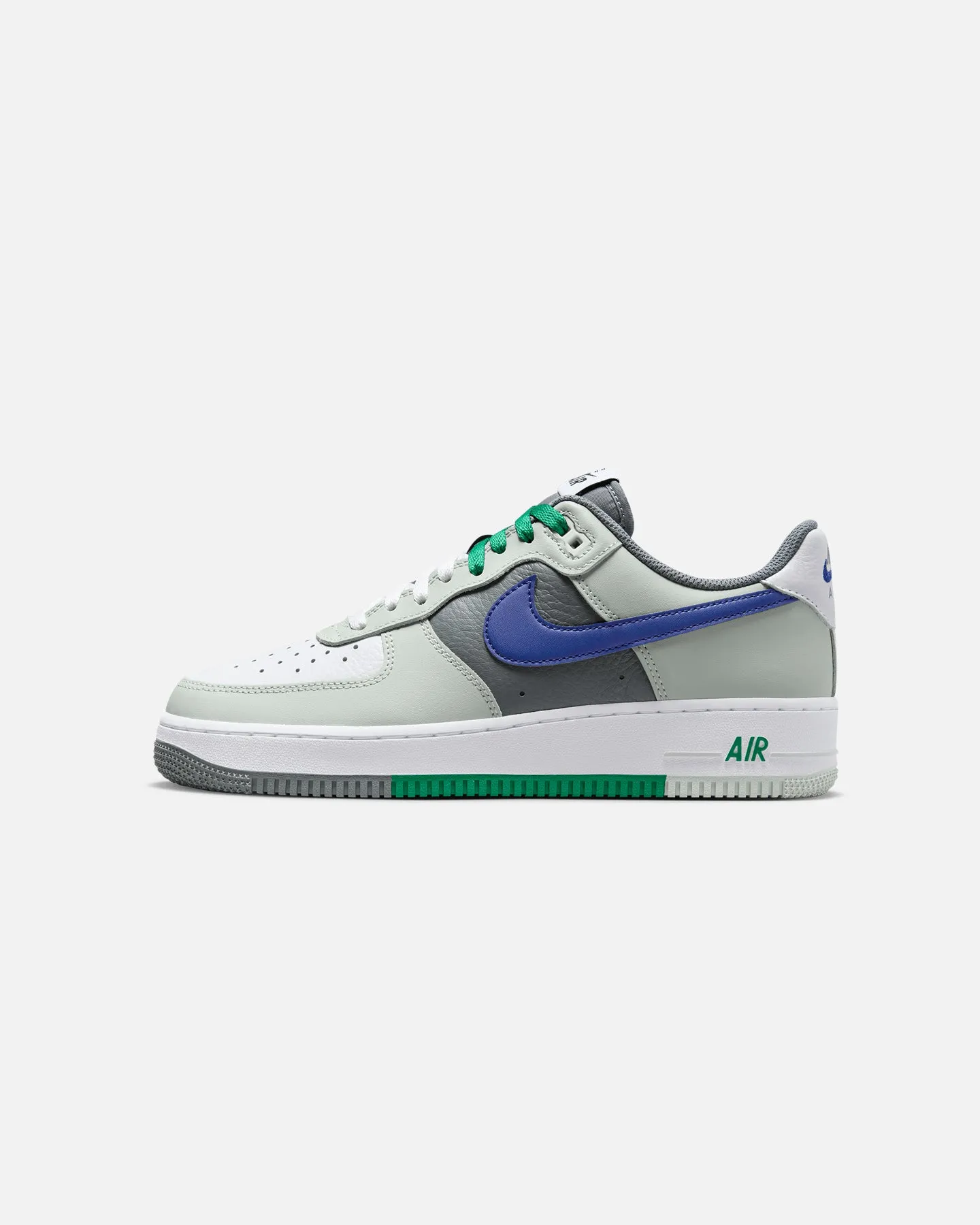 Light Step Work Base Nike Air Force 1 '07 LV8 RMX "Split" Light Silver/Deep Royal Blue