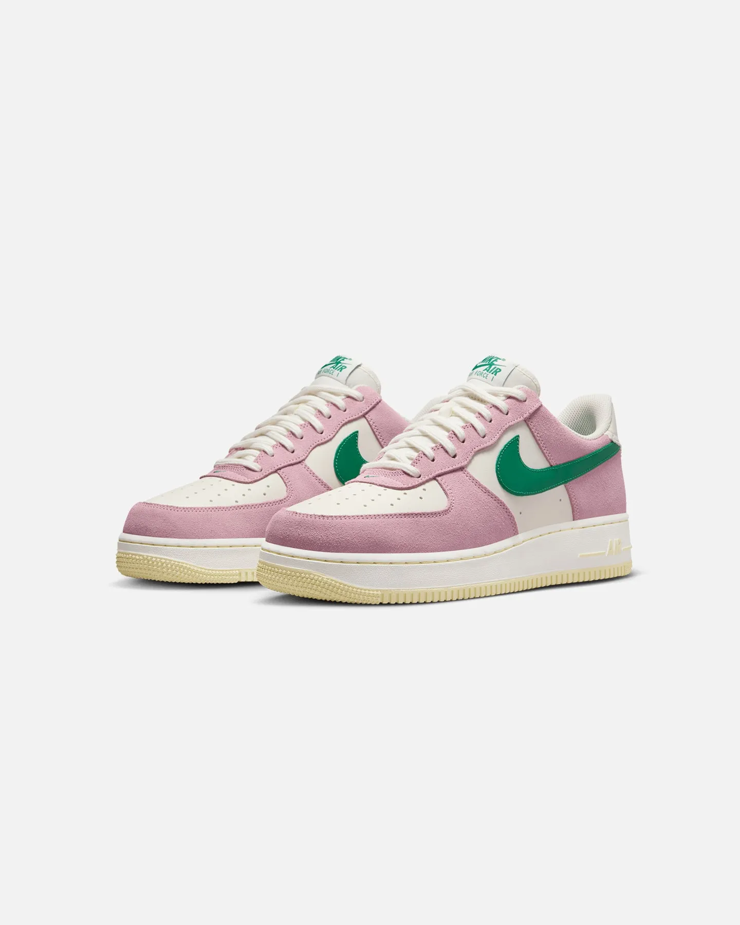 Nike Air Force 1 '07 LV8 Sail/Malachite-Med Soft Pink Airport Easy Polish Look